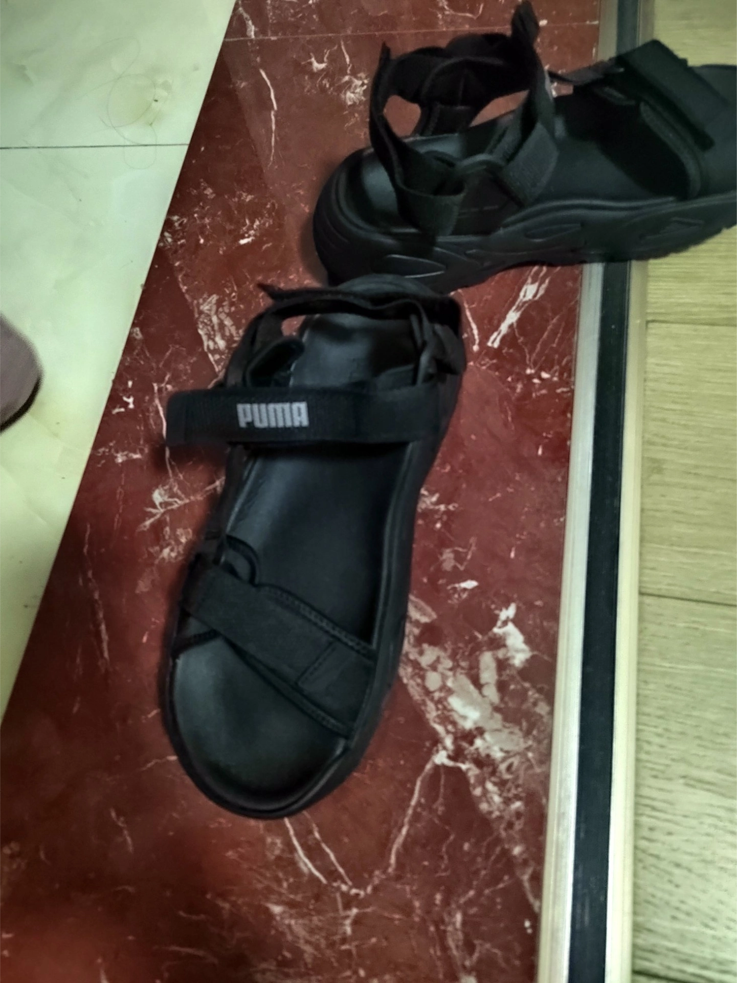custom review-PUMA Traek Lite Спортивные сандалии унисекс черные