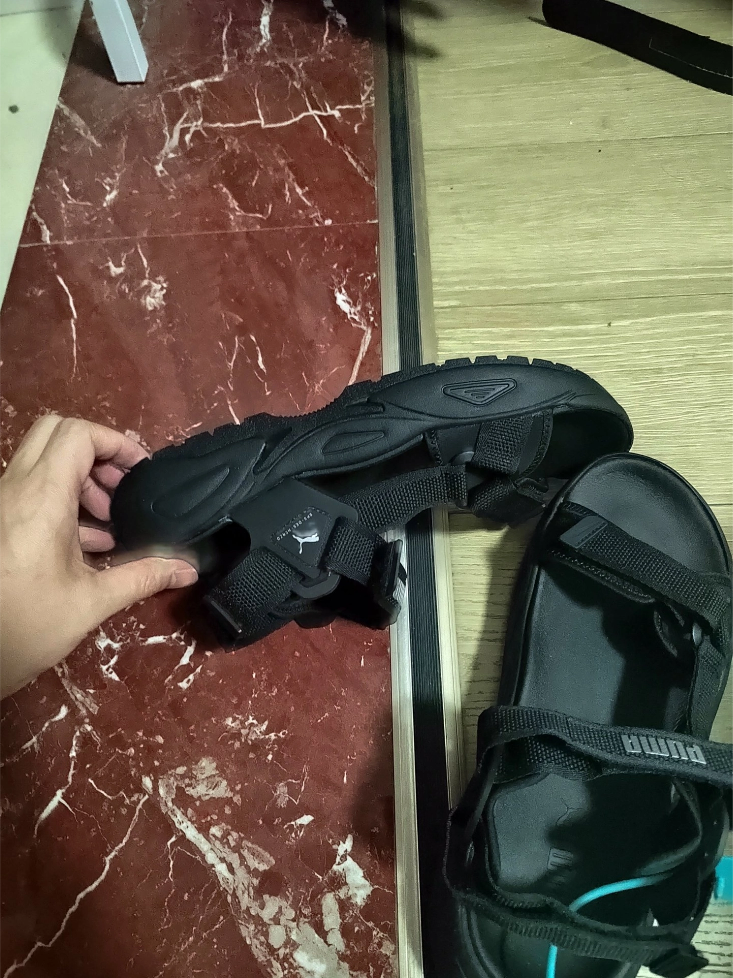 custom review-PUMA Traek Lite Спортивные сандалии унисекс черные