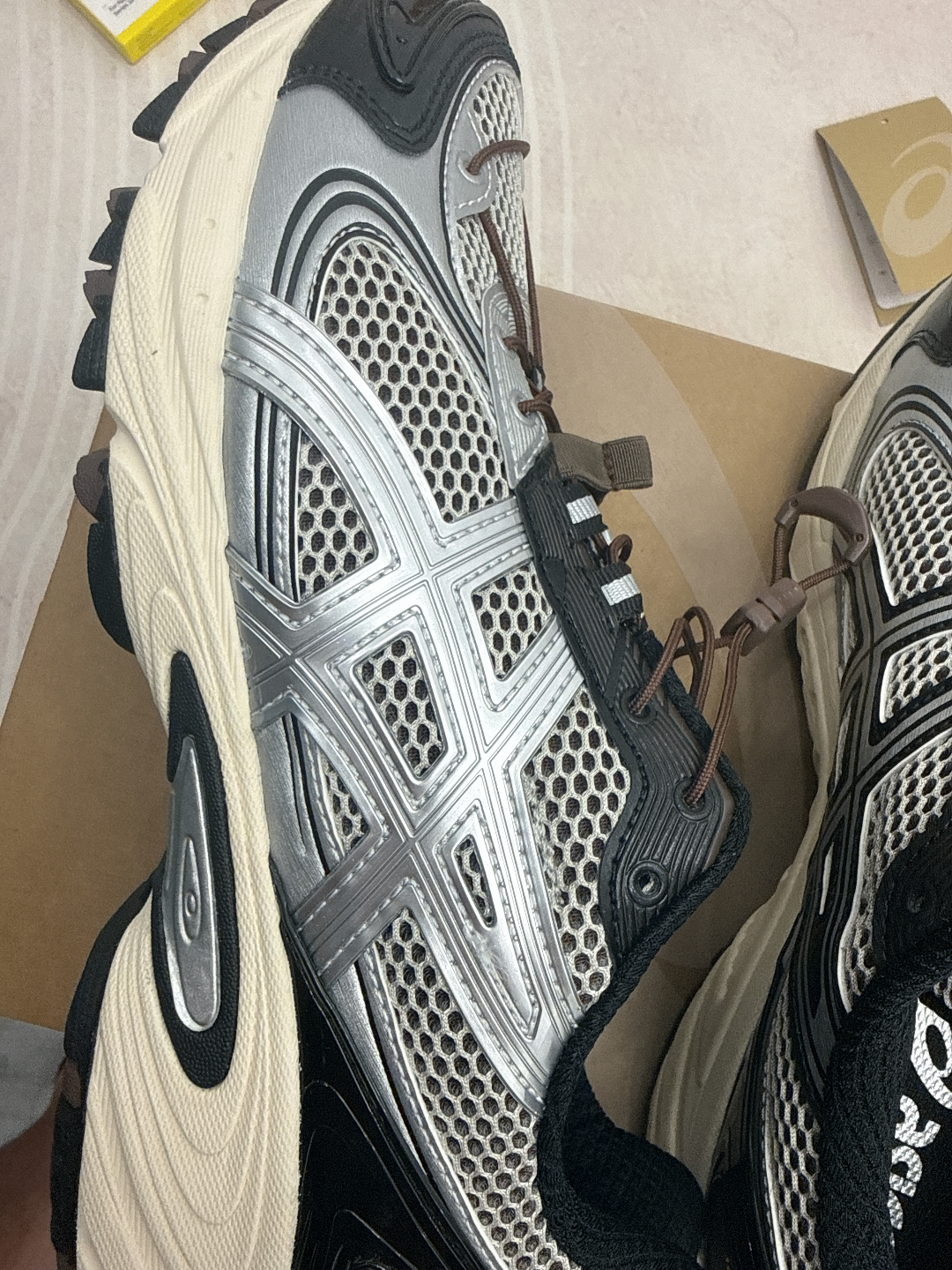 custom review-ASICS Гель Kahana TR V4 Износостойкий и Легкий Низкий Верх Повседневная Обувь Унисекс Кофейный Черный Серебряный