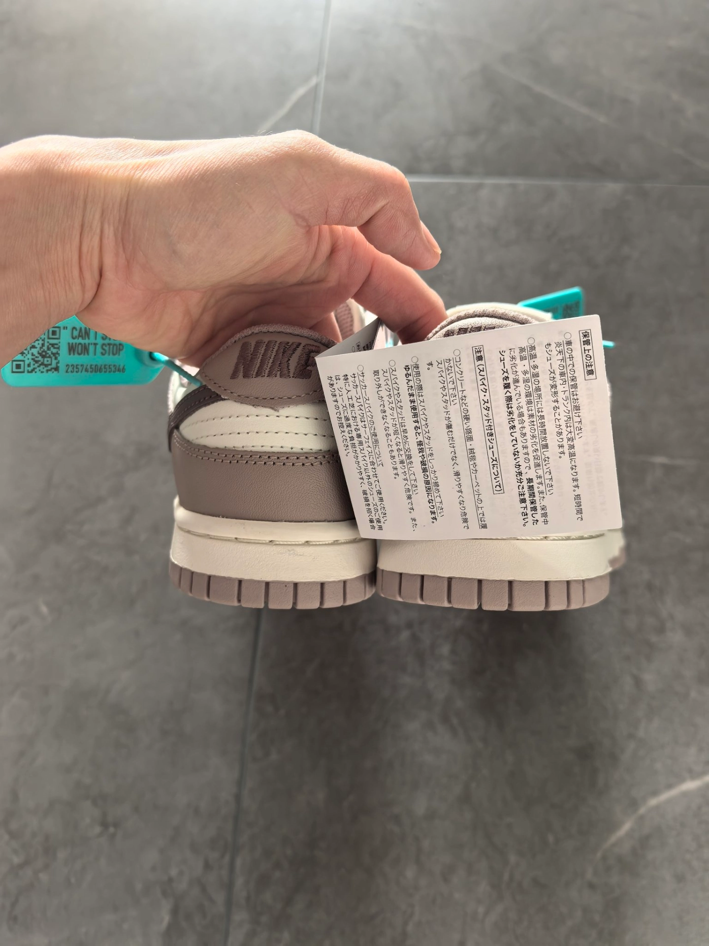 custom review-Nike Dunk Low Топ Скейтборд Кроссовки Женские Бежево-Коричневый