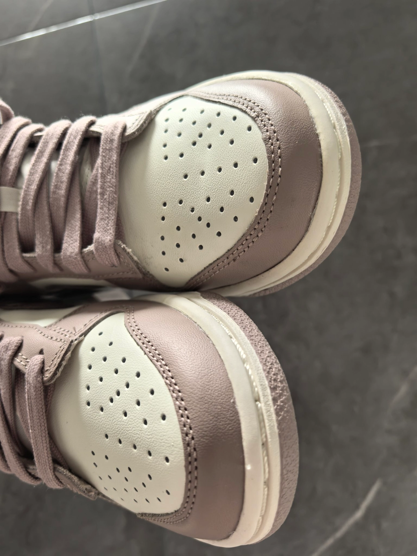 custom review-Nike Dunk Low Топ Скейтборд Кроссовки Женские Бежево-Коричневый