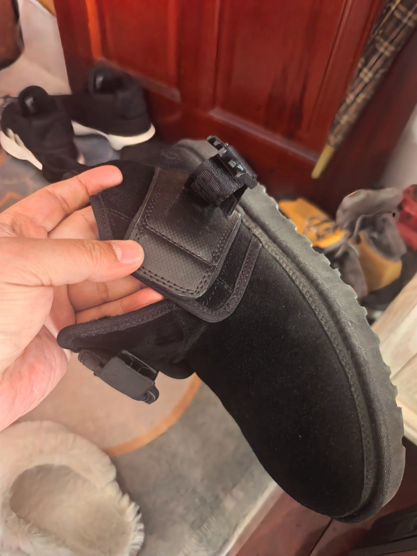 custom review-UGG Neumel Бейсболка Теплоизоляционный Противоскользящий Ботинки для снега Мужские Черные