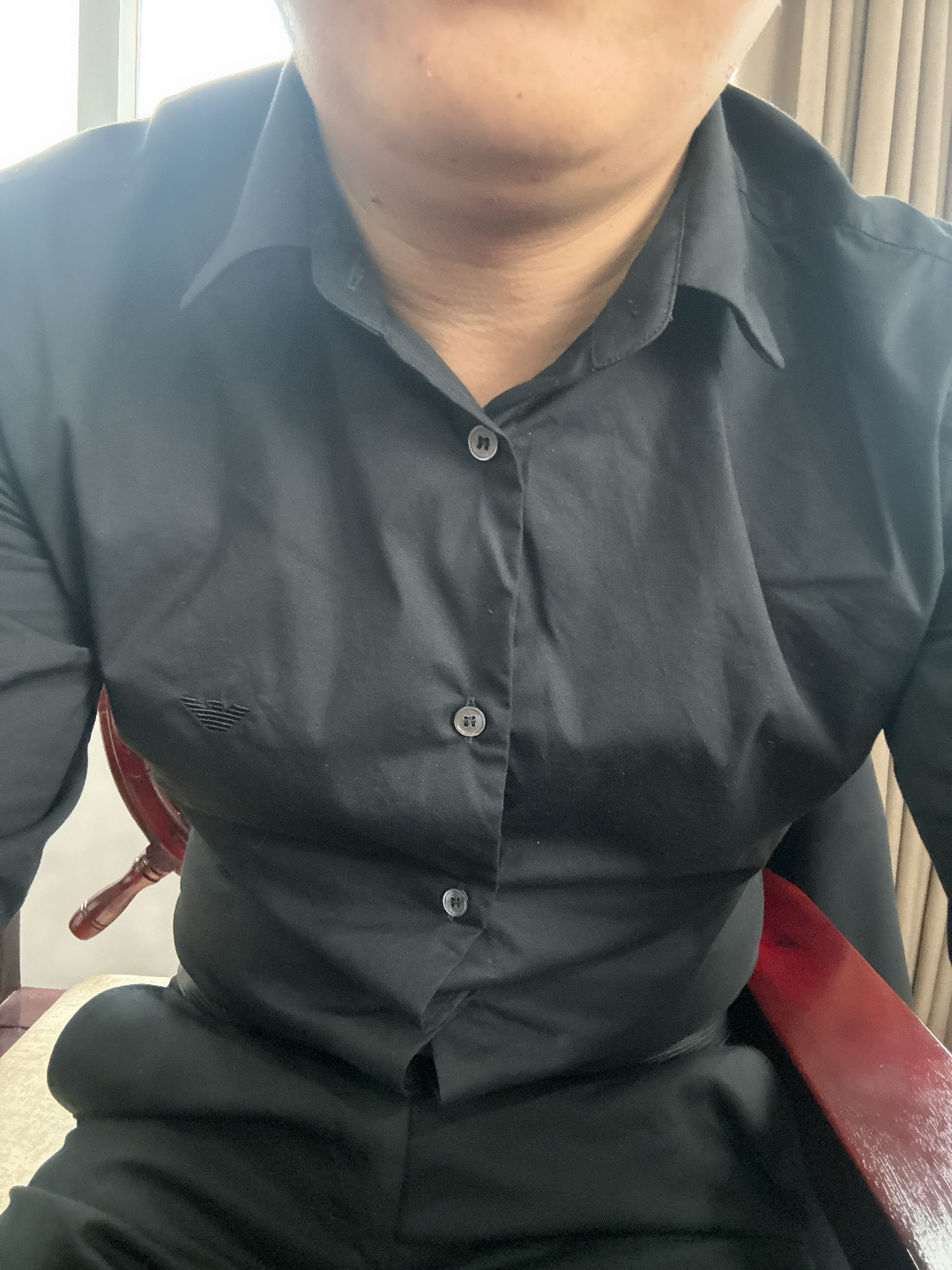 custom review-EMPORIO ARMANI Рубашка Мужская Черная