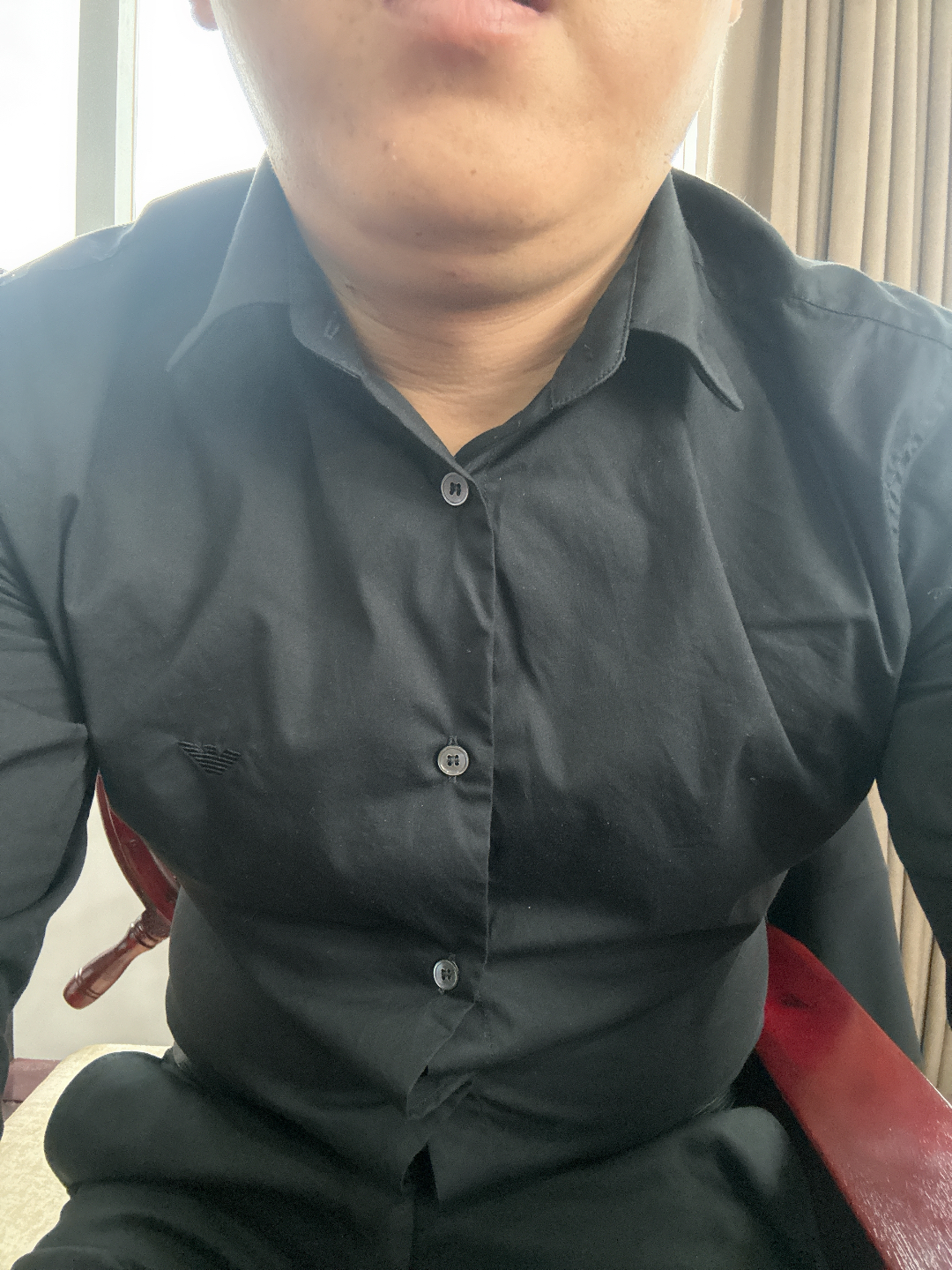 custom review-EMPORIO ARMANI Рубашка Мужская Черная