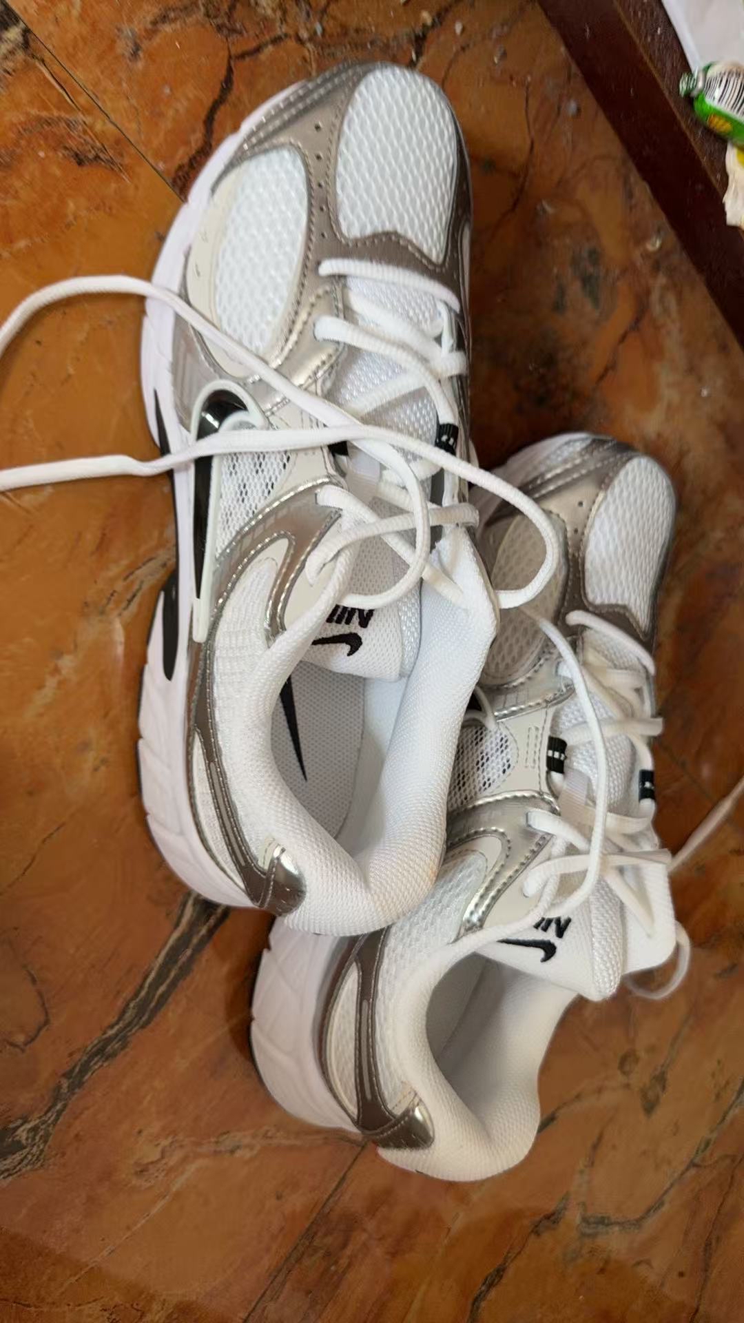 custom review-Nike V5 RNR Slip Resistant Abrasion Resistant Low Top Повседневные Беговые кроссовки Мужские Белый Серебряный