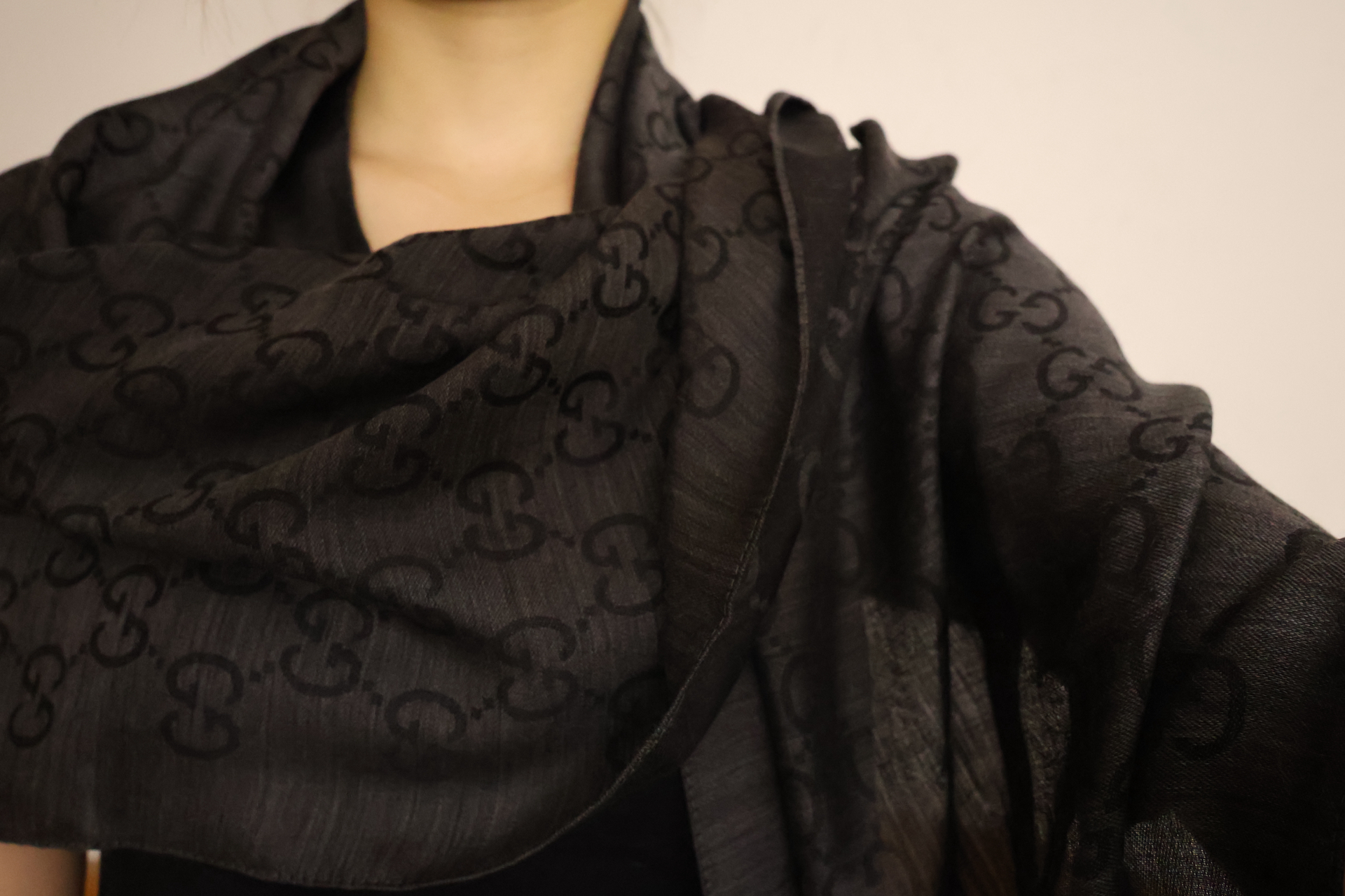 custom review-GUCCI GG Шерсть Шали Унисекс