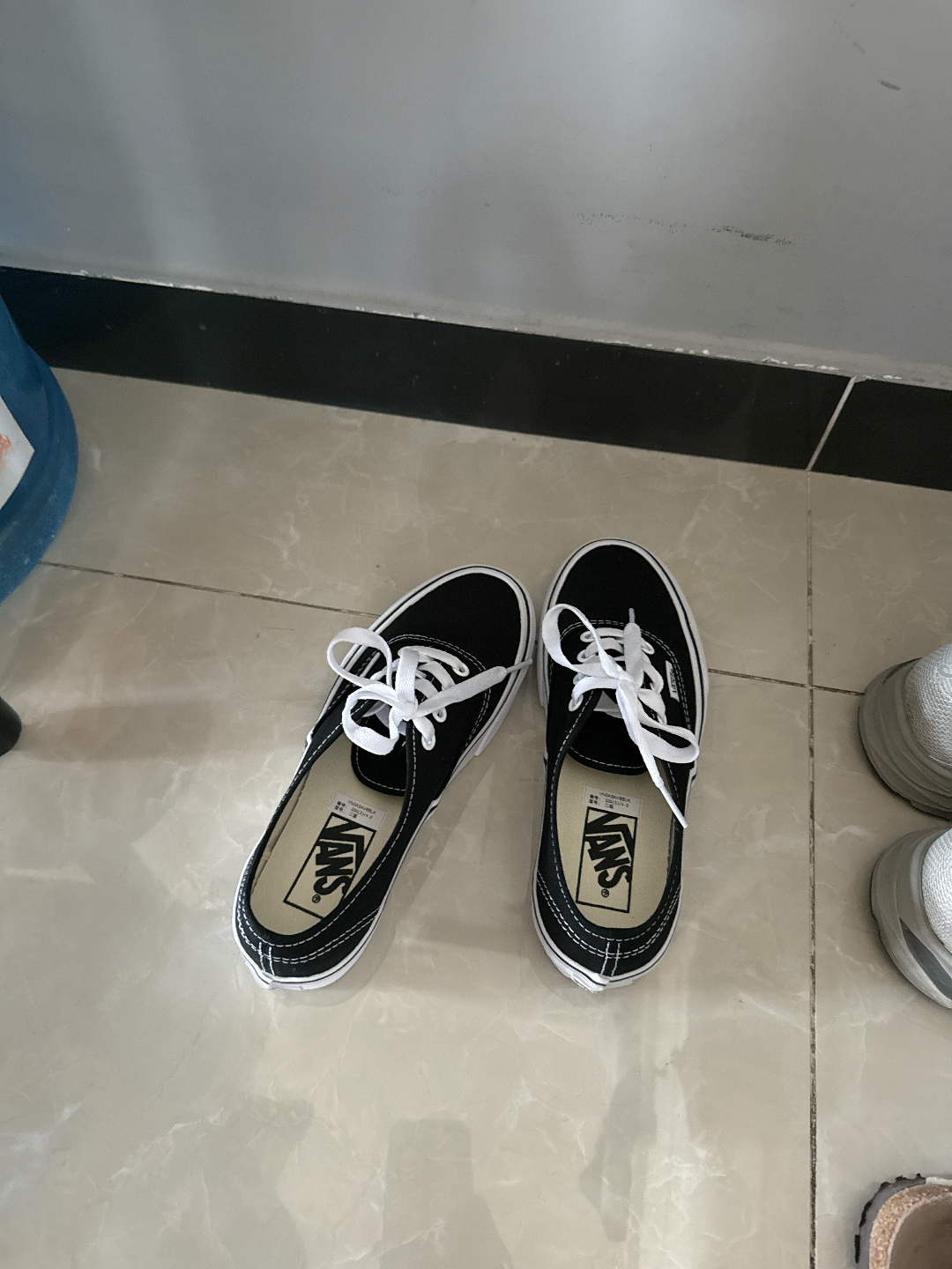 custom review-Vans Authentic Платформа Легкие Низкие Кроссовки для скейтбординга Унисекс Черный Белый