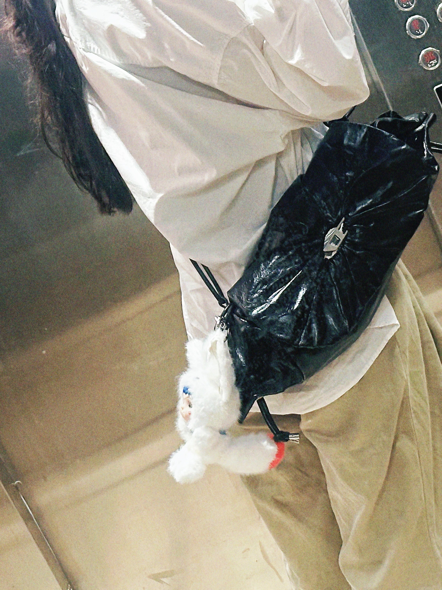 custom review-DIESEL Телячья кожа Сумка Сумка через плечо Средняя Женская Черная