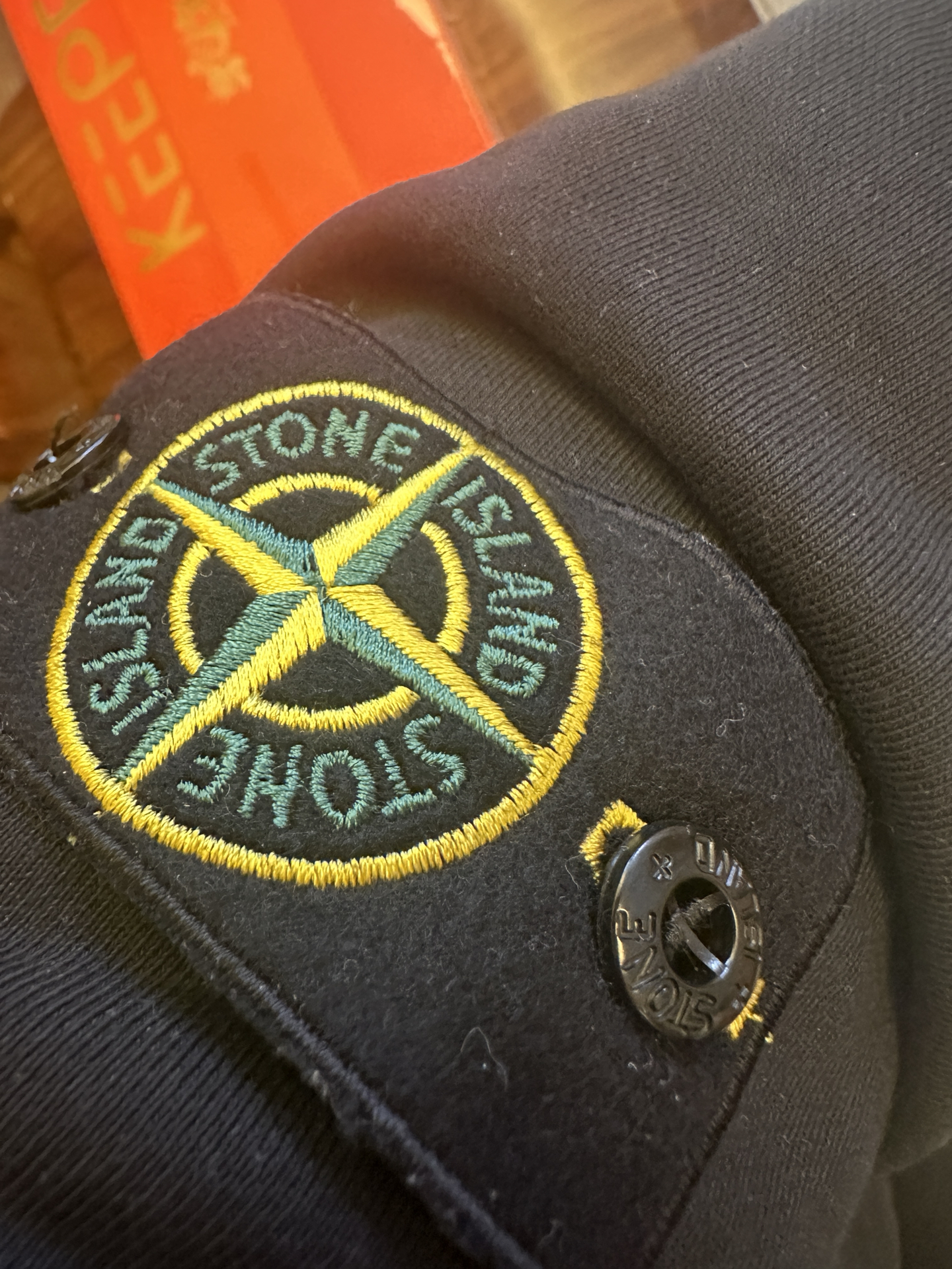 custom review-STONE ISLAND Свитшот Осенний Мужской Черный