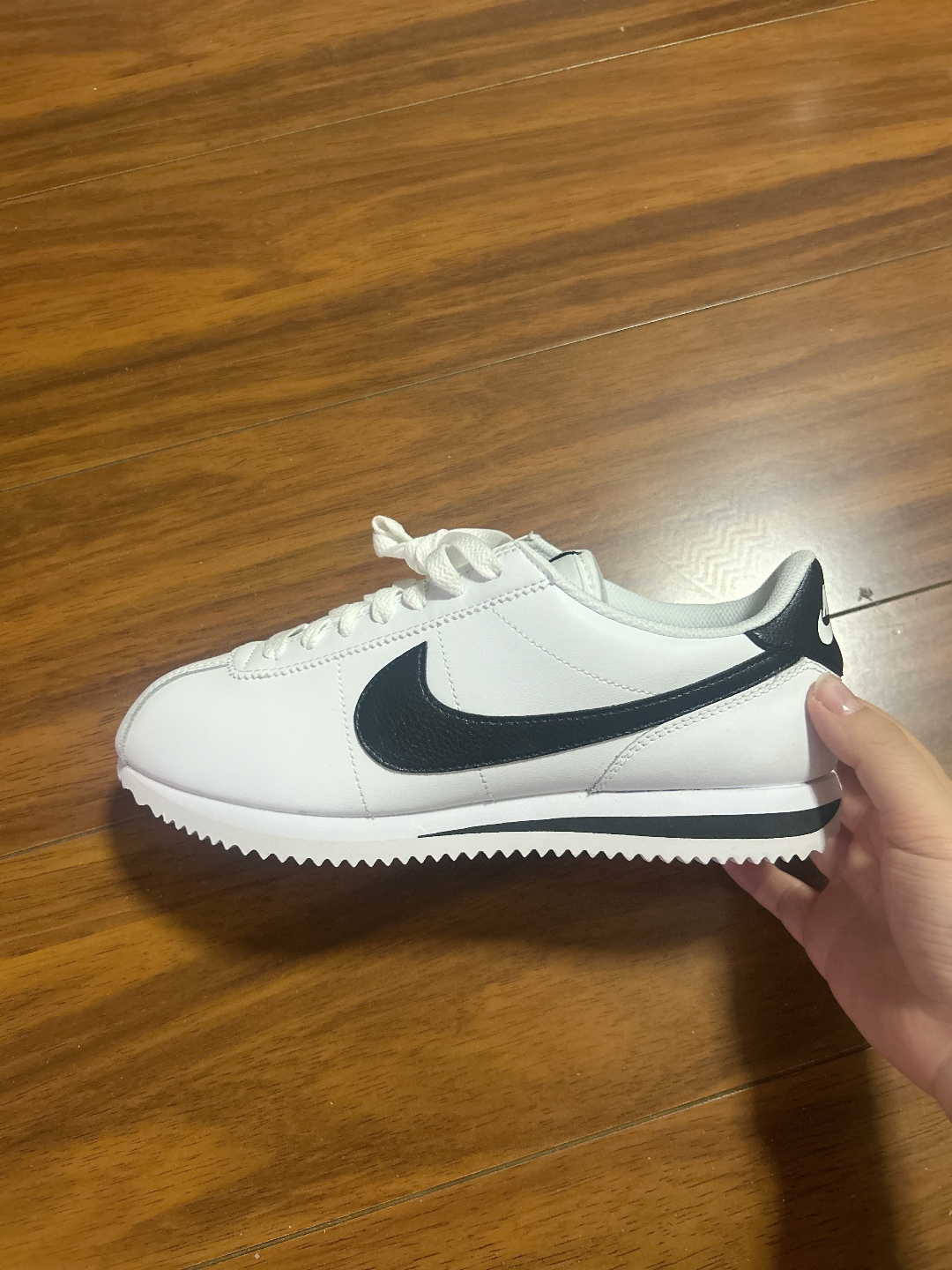 custom review-Nike Cortez Slip Resistant Abrasion Resistant Низкий Топ Casual Женский Белый Черный