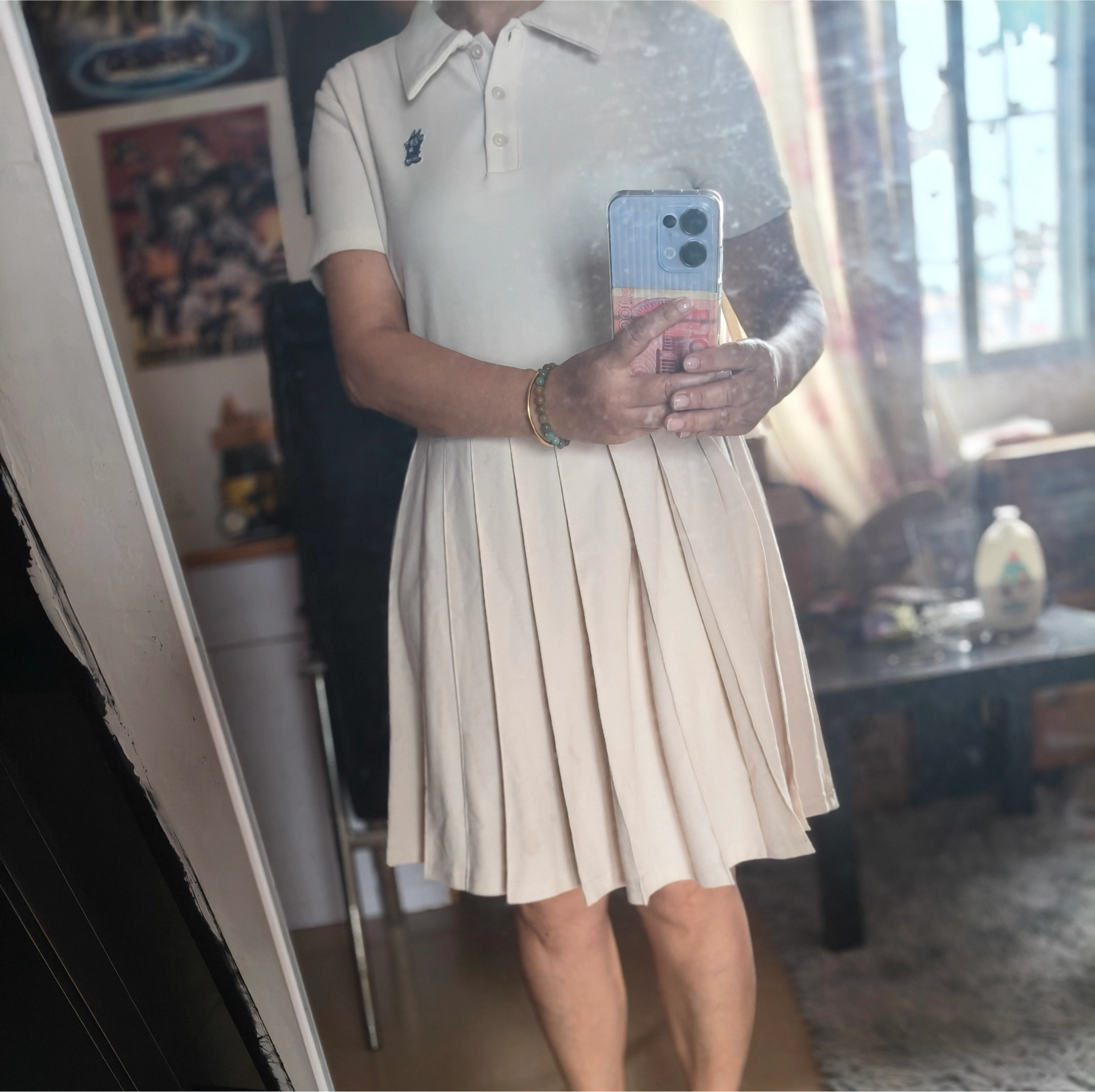 custom review-DESSUU Короткое платье с короткими рукавами для женщин