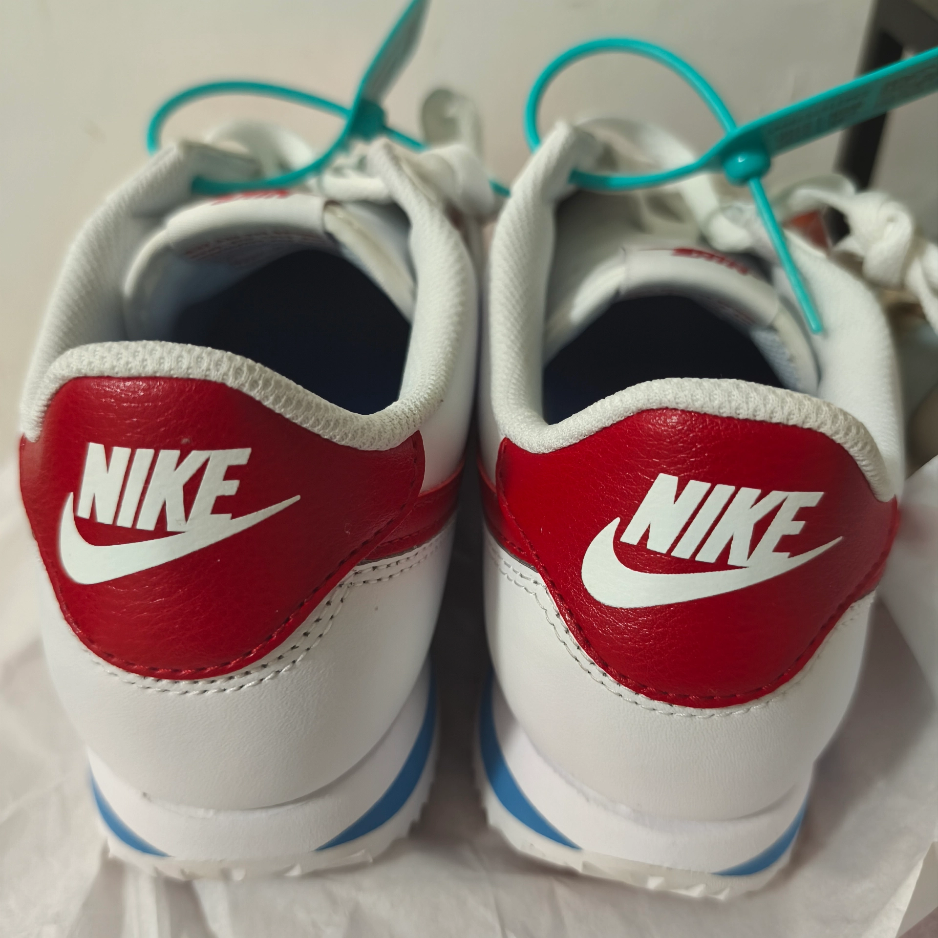 custom review-Nike Cortez Устойчивые к истиранию Низкие Беговые кроссовки Мужские Белые