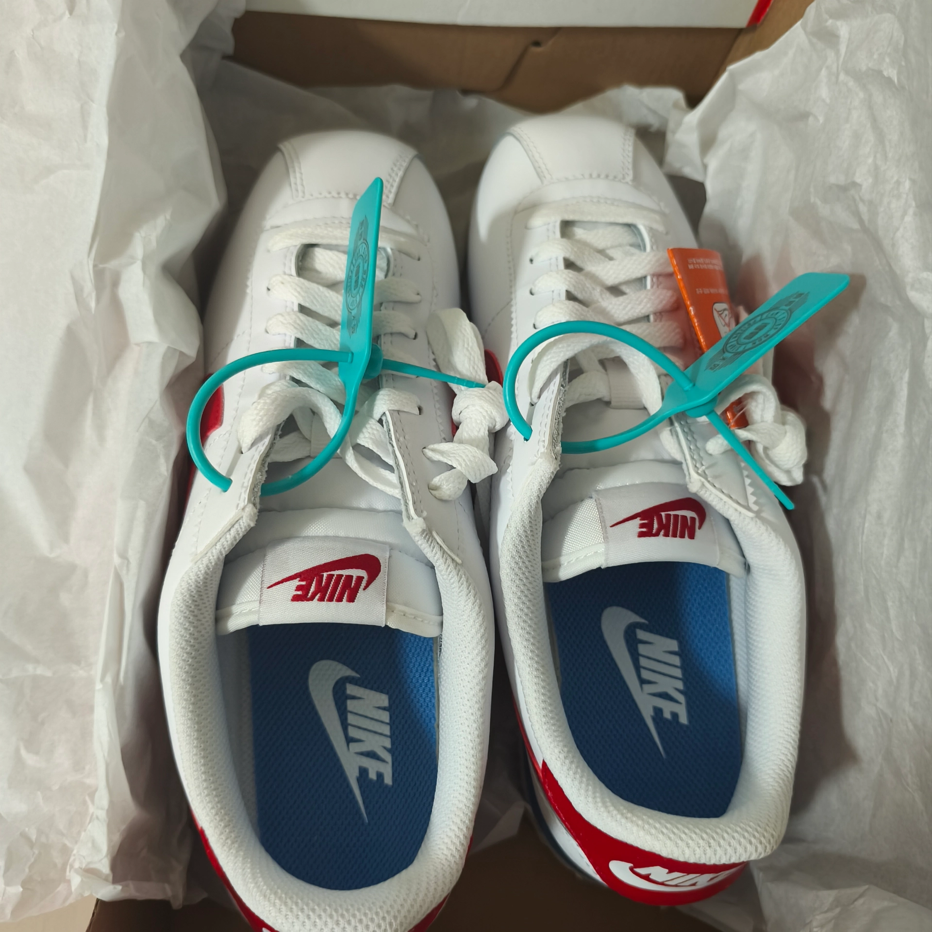 custom review-Nike Cortez Устойчивые к истиранию Низкие Беговые кроссовки Мужские Белые