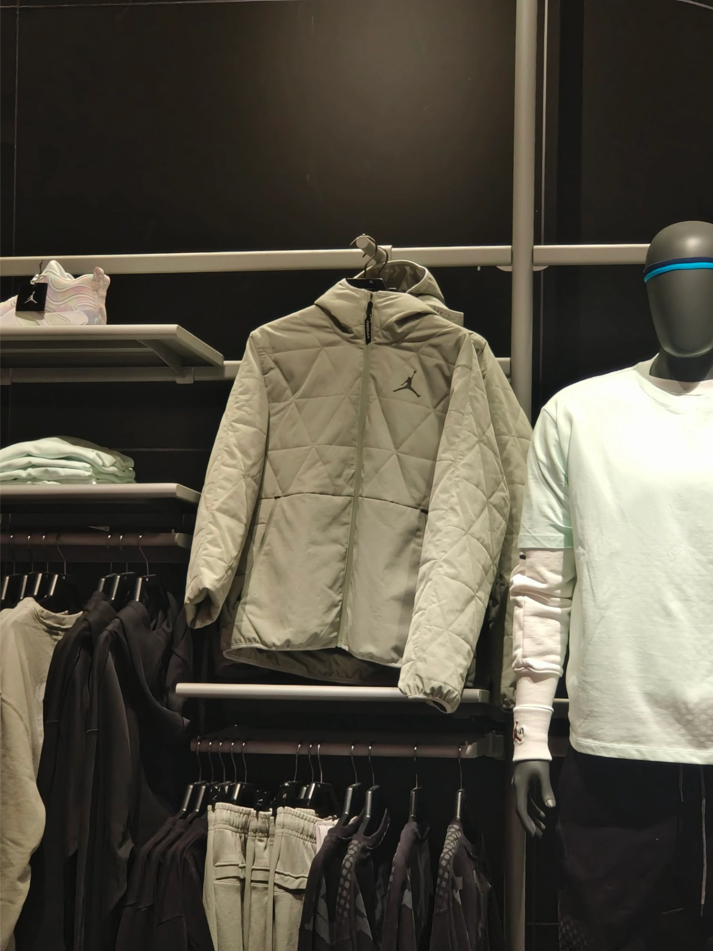 custom review-Jordan Sport Хлопковый пуховик Мужской Horizon Зеленый