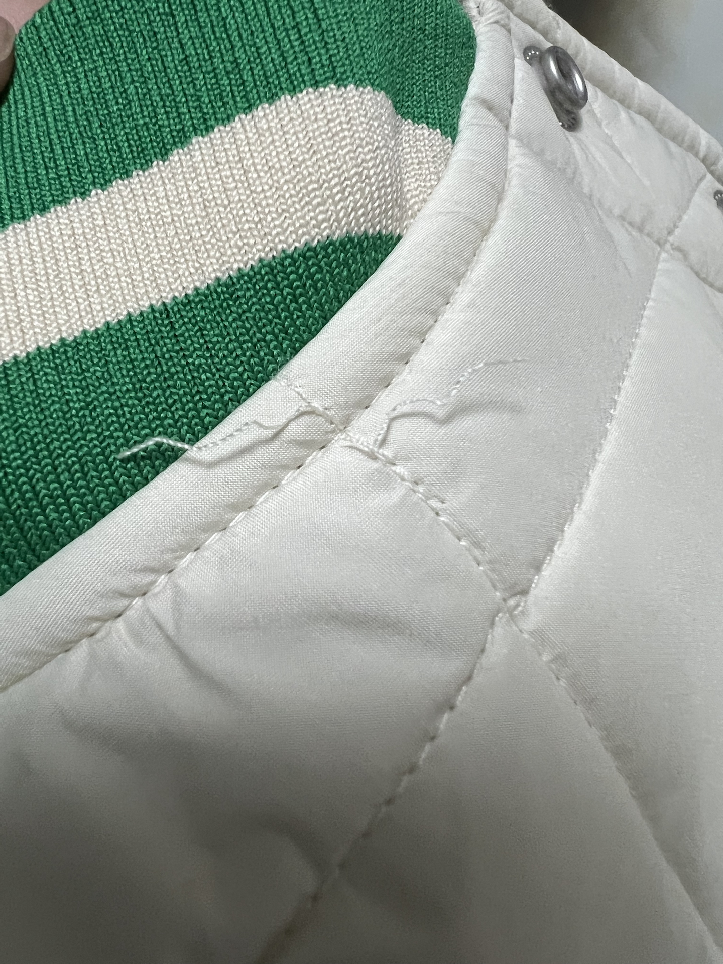 custom review-STARTER x NBA Хлопковый пуховик Унисекс Белый Зеленый