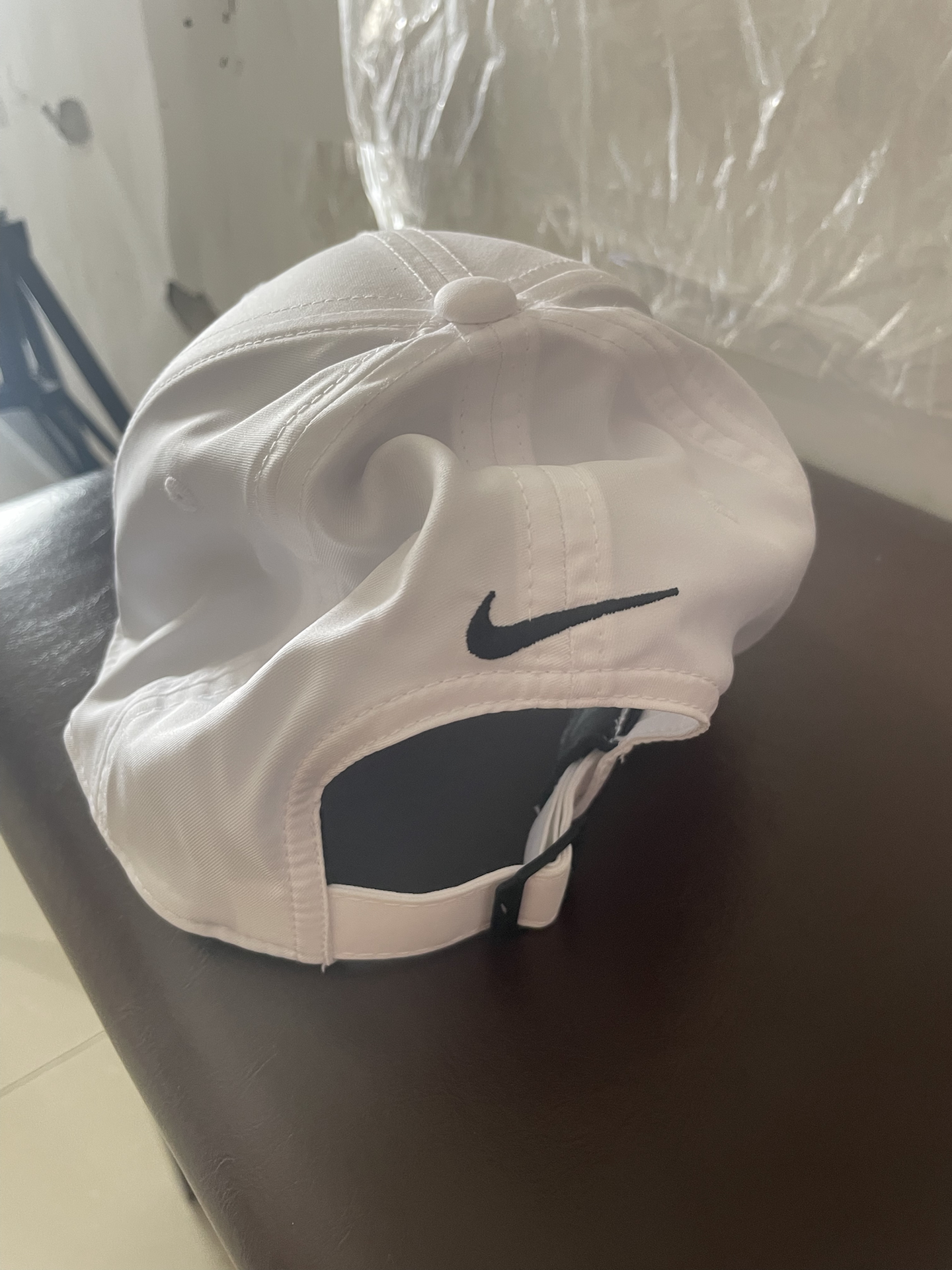 custom review-Nike Полиэстер Кепки Унисекс Белый Черный Логотип