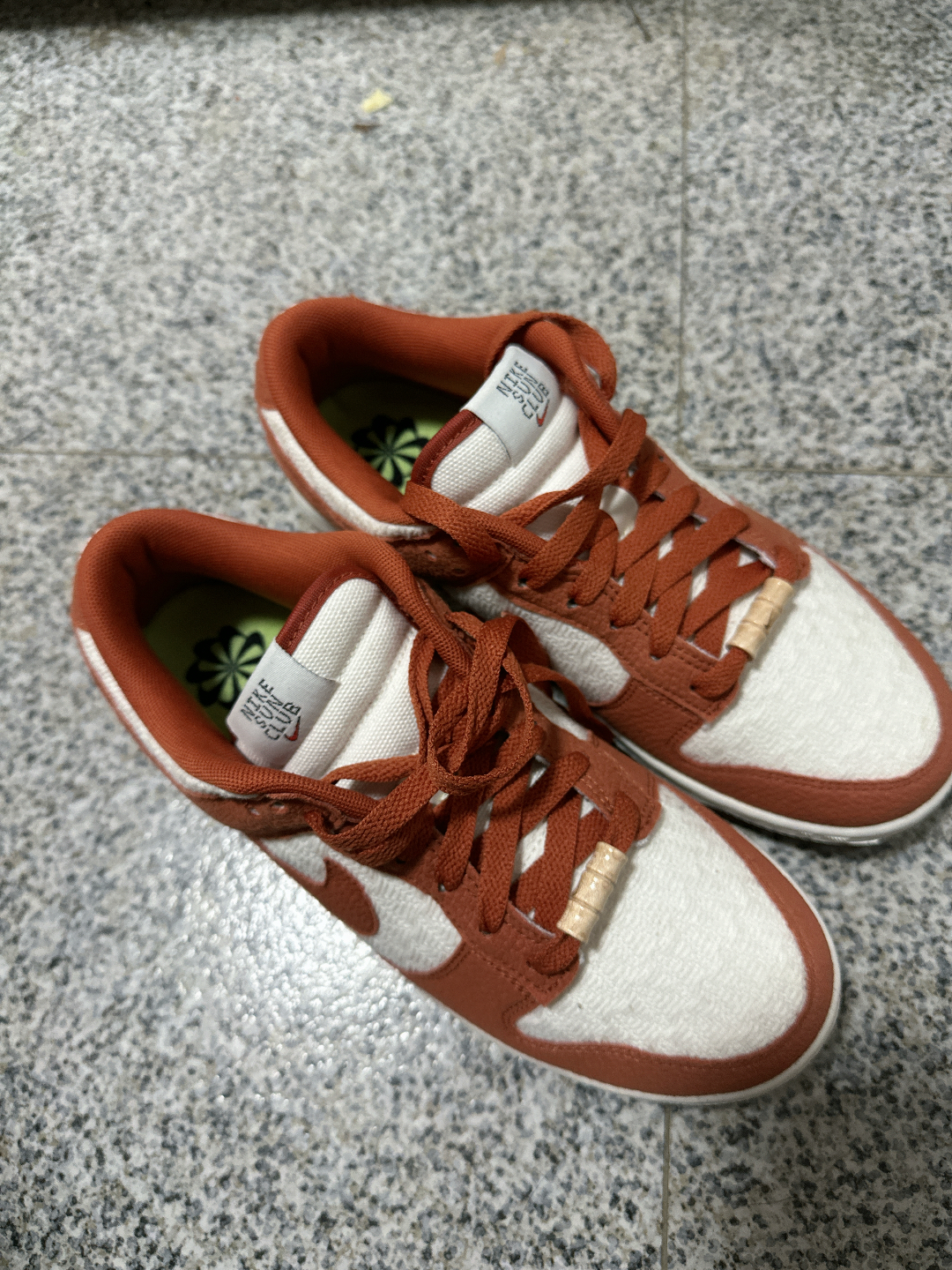 custom review-Nike Dunk Low 'Sun Club' Low Топ Кроссовки для скейтбординга Женские Белые Апельсиновые