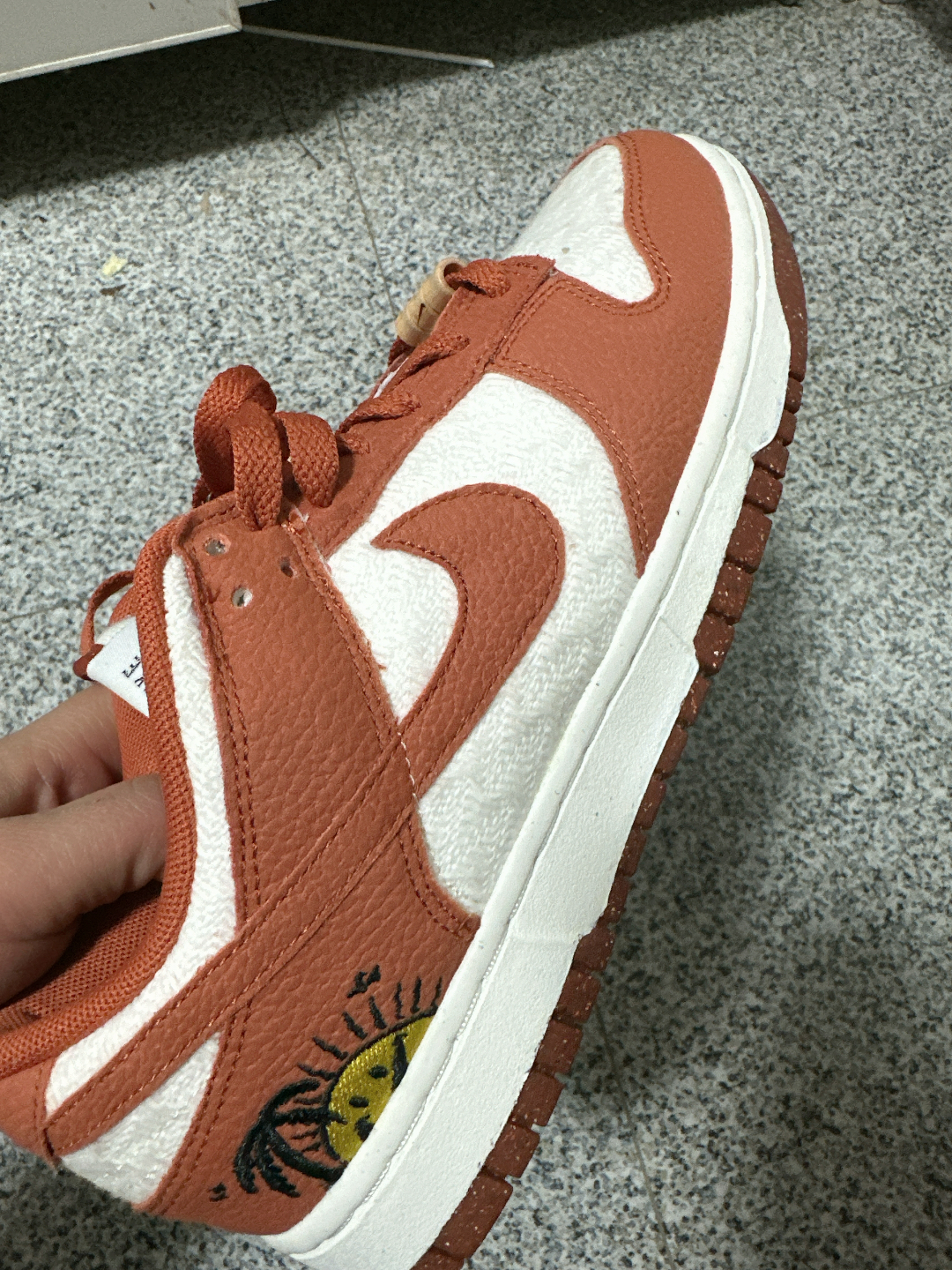 custom review-Nike Dunk Low 'Sun Club' Low Топ Кроссовки для скейтбординга Женские Белые Апельсиновые