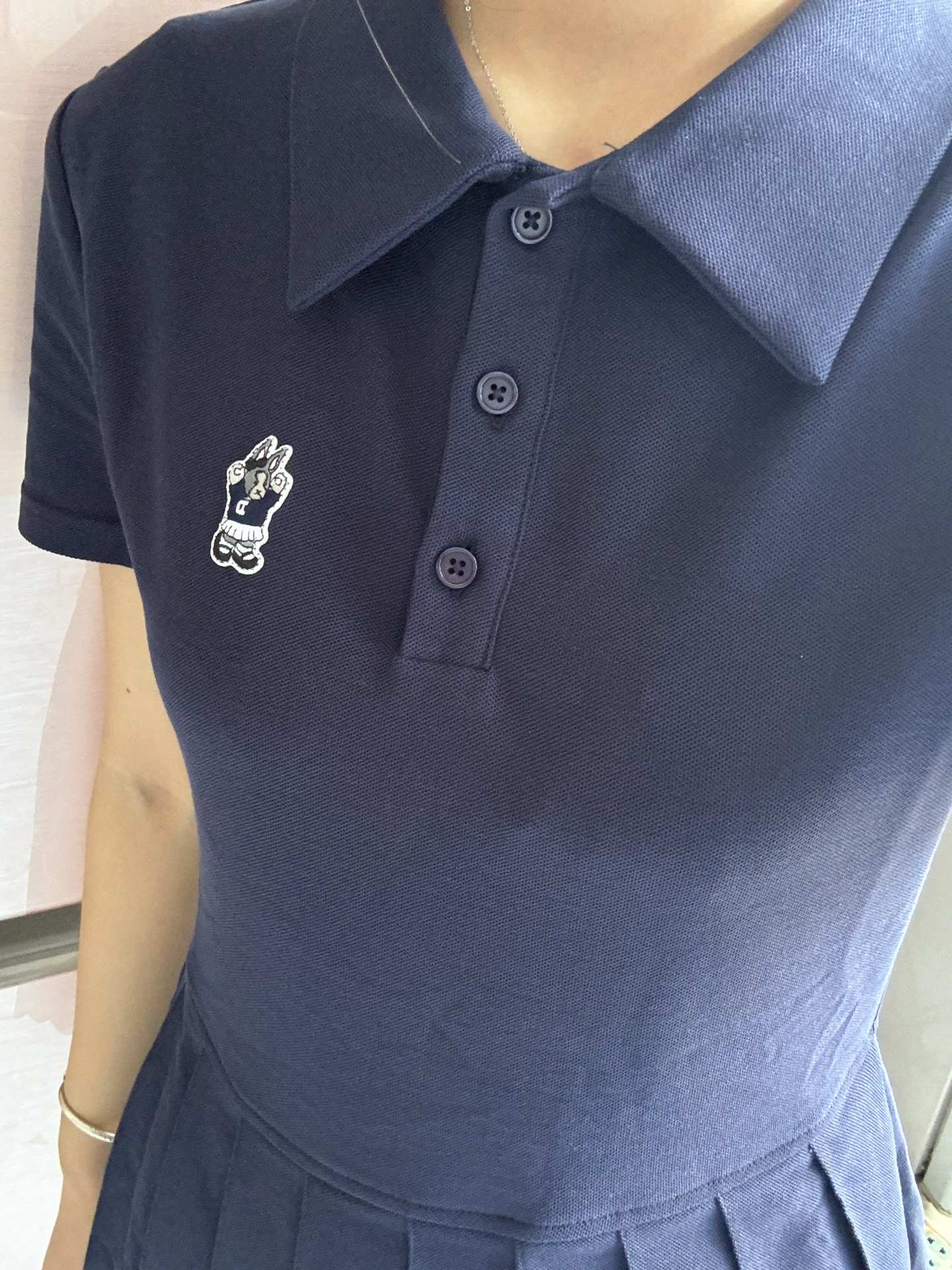 custom review-DESSUU Короткое платье с короткими рукавами для женщин