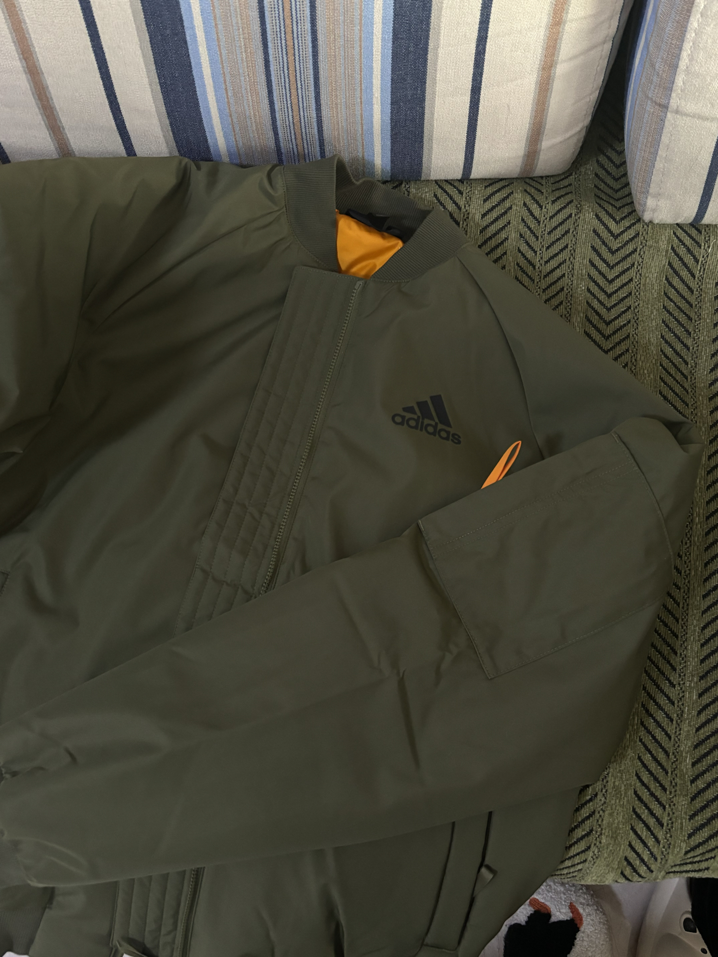 custom review-Adidas Куртки и Пальто Мужские Армейский Зеленый