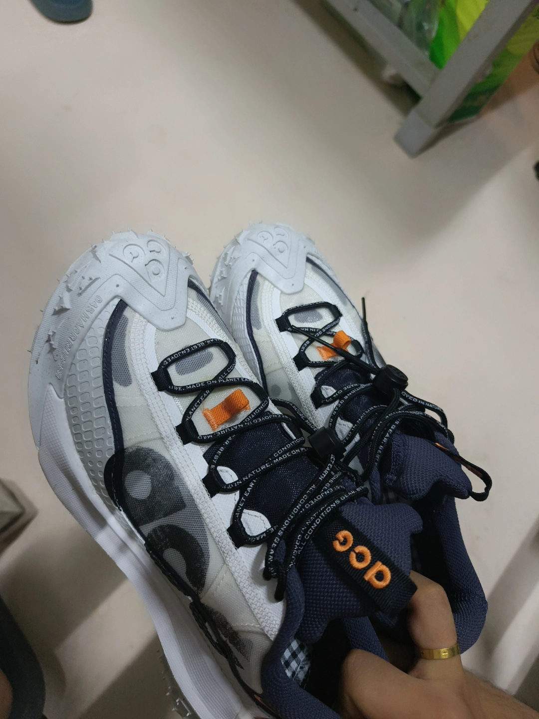 custom review-Nike ACG Mountain Fly 2 Low Водонепроницаемый и Дышащий Поддержка Низкий Топ Уличная Обувь Мужская Белый