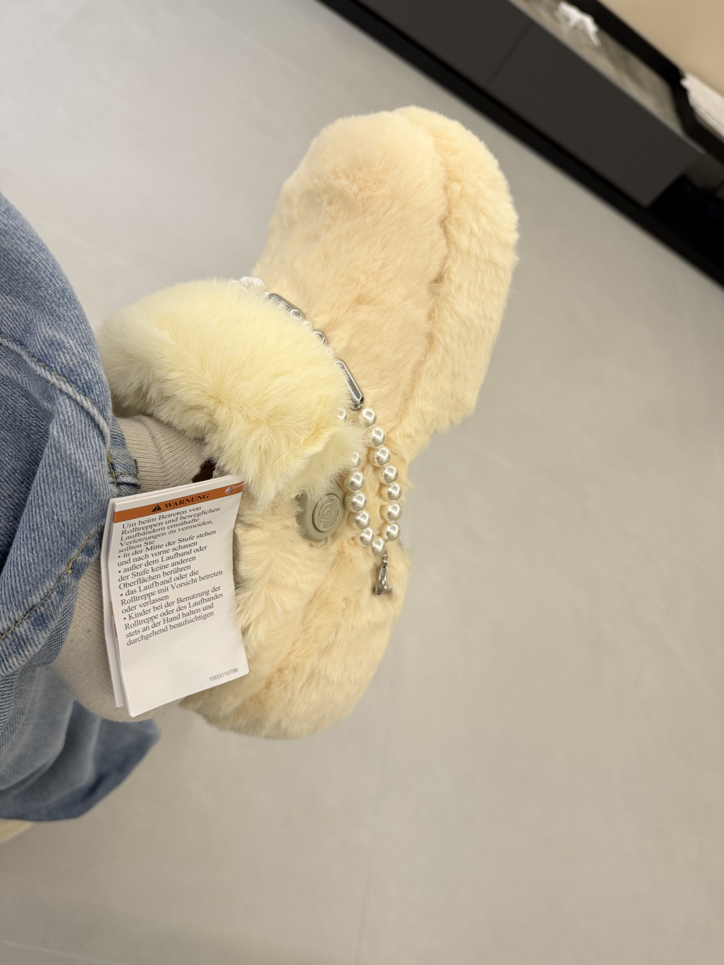 custom review-Lost In Echo x Crocs Pearl с флисовой подкладкой мюли домашние тапочки женские тауповый
