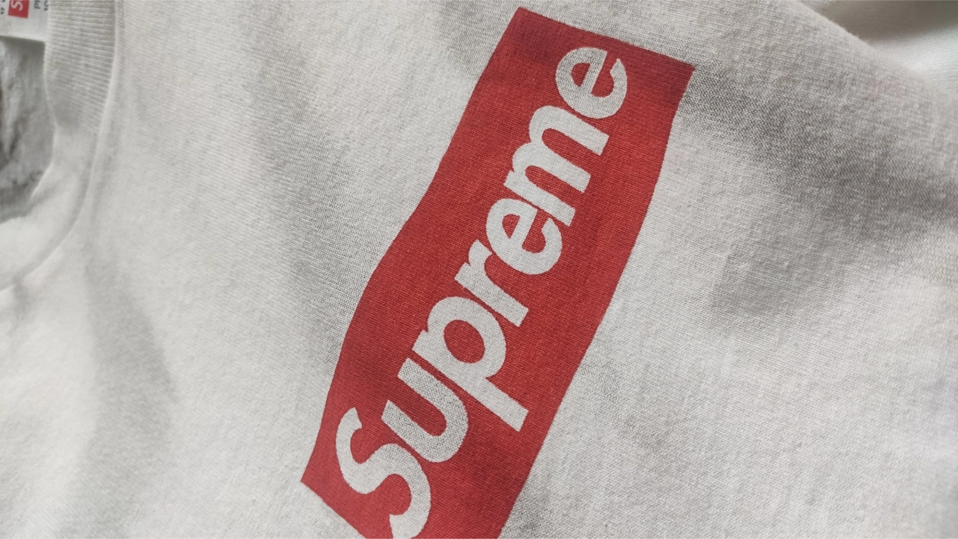 custom review-Supreme x MM6 Maison Margiela совместная брендированная рубашка унисекс серого цвета