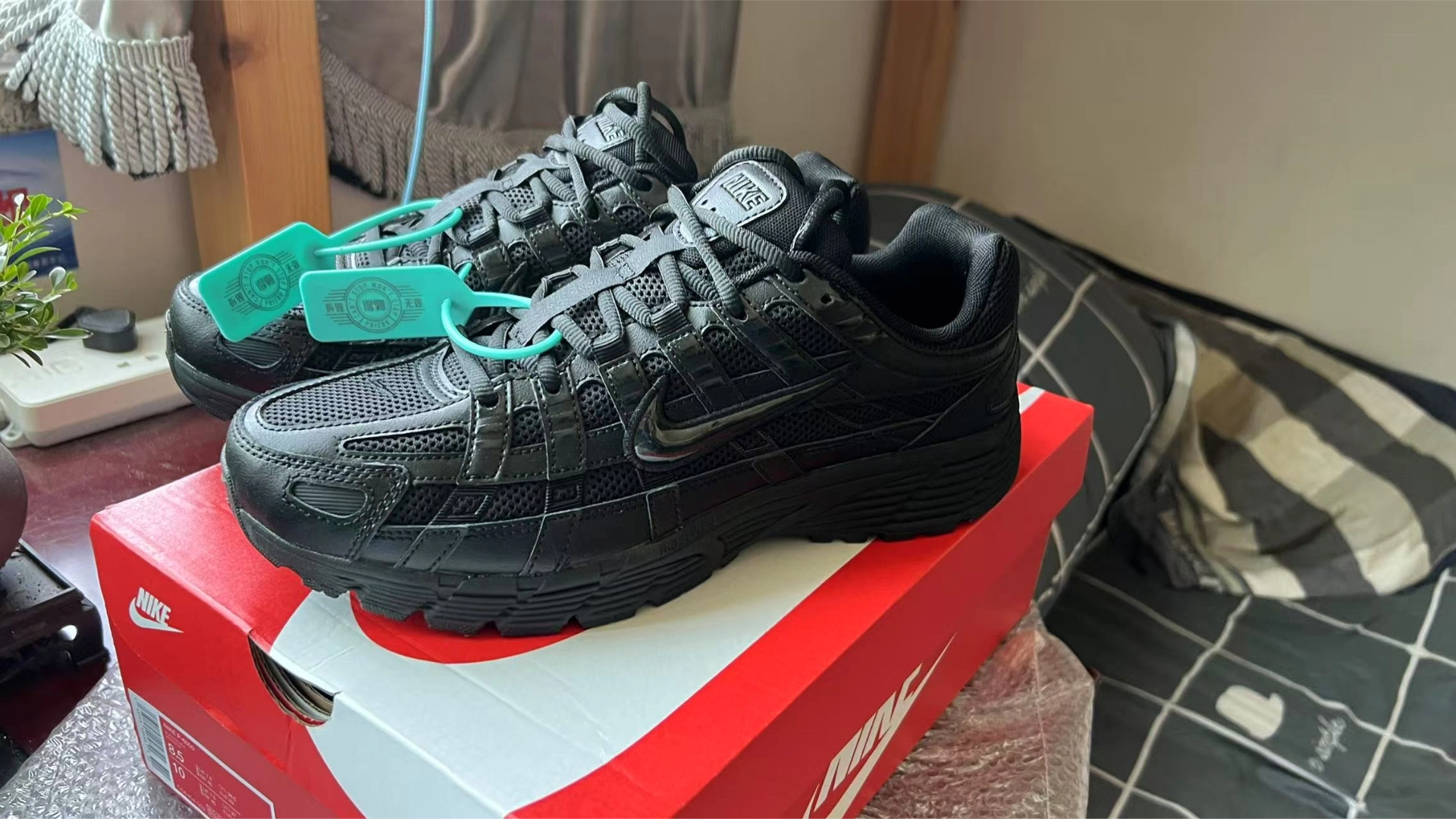 custom review-Nike P 6000 Slip Resistant Abrasion Resistant Дышащий Низкий Топ Повседневный Городской Коммутирование Беговые кроссовки Унисекс Черный