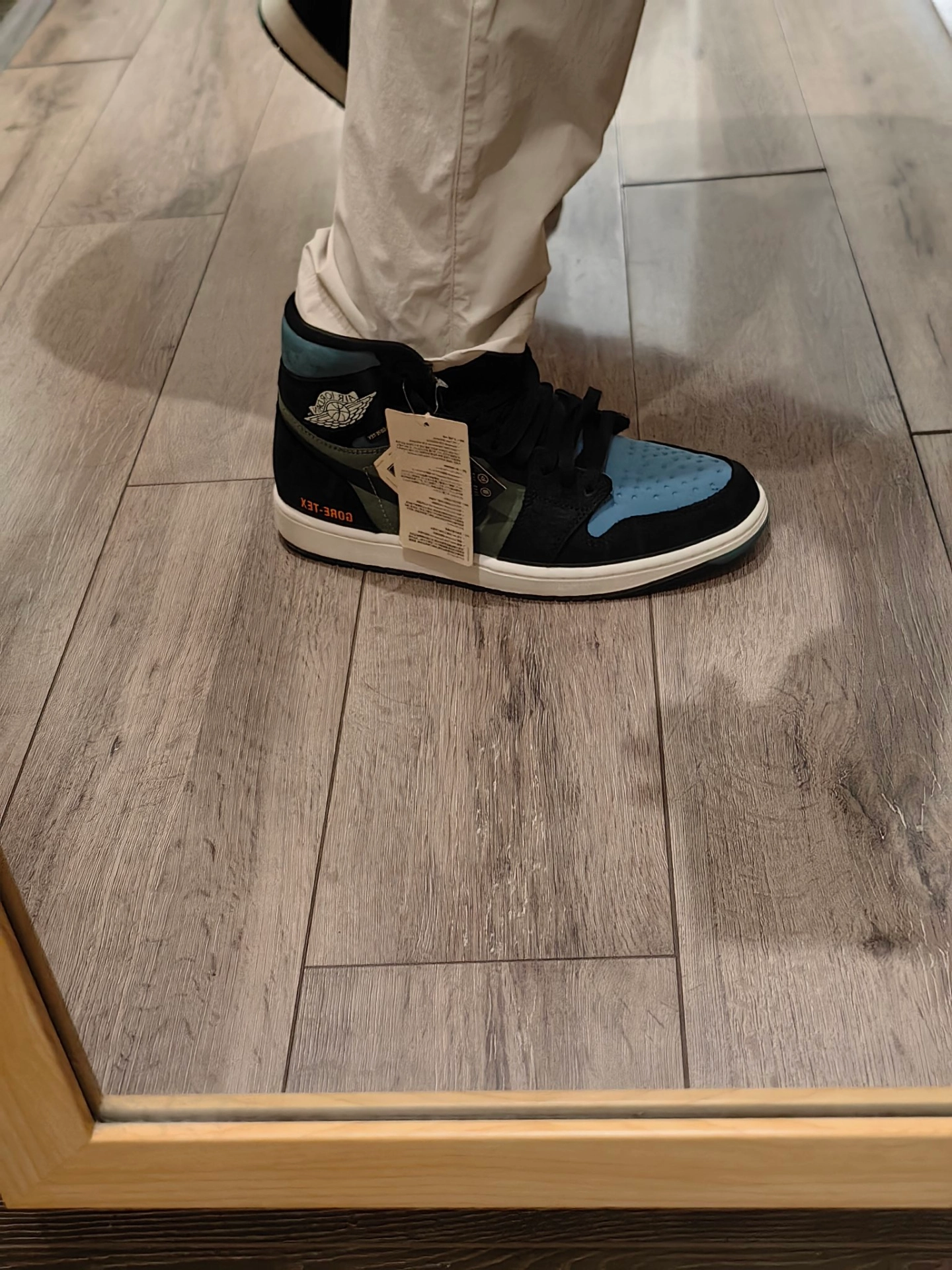 custom review-Jordan Air Jordan 1 Элемент 'Черный оливковый' Высокий топ Винтажные баскетбольные кроссовки Мужской Черный Зеленый