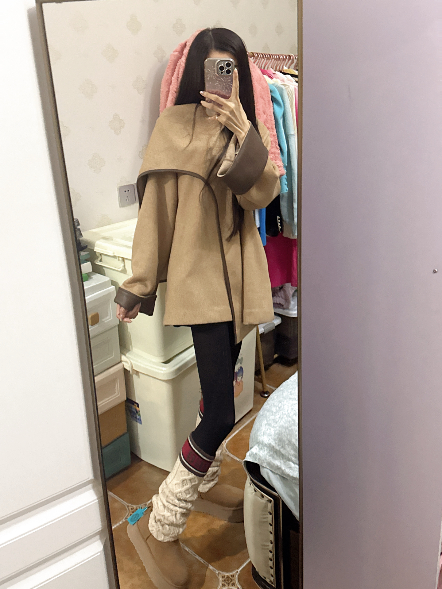 custom review-UGG Высокие ботильоны женские коричневый белый красный