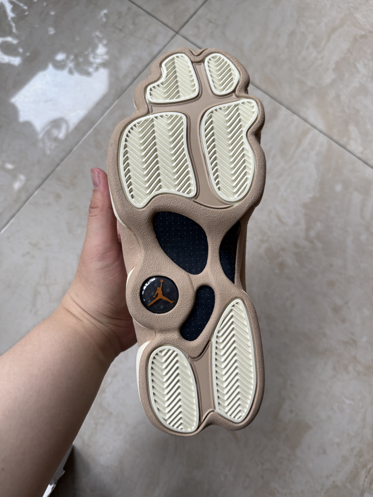 custom review-Jordan Air Jordan 13 Нижняя юбка Устойчивая к истиранию Низкий Топ Винтажные баскетбольные кроссовки Мужские Бежево-розовые Выпуск 2025 года