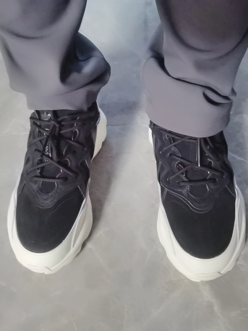 custom review-Adidas Originals Ozweego Balance Рекомендуемый рост Увеличение Низкий Топ Толстая подошва Кроссовки Унисекс Бежевый Черный