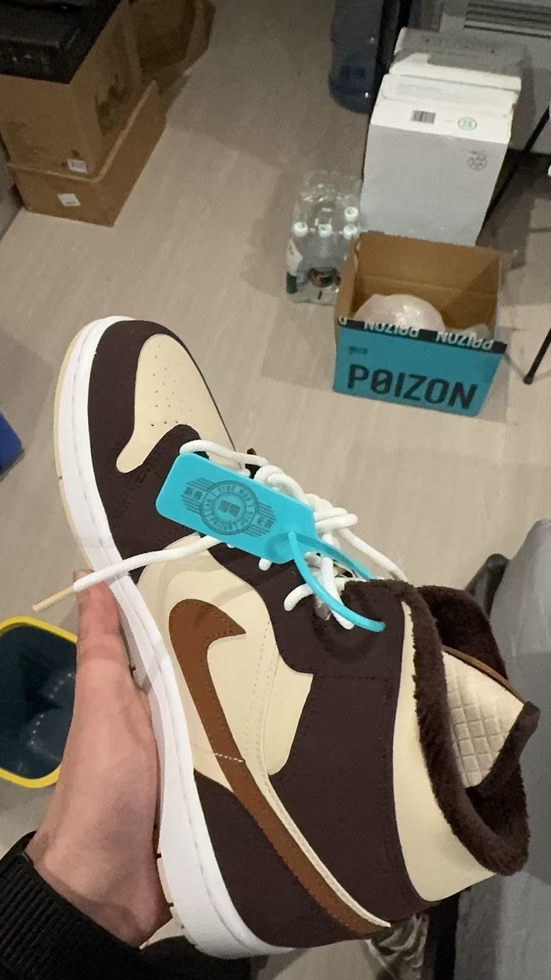 custom review-Jordan Air Jordan 1 MID SE 'Крем Темный шоколад' MID Топ Винтажные баскетбольные кроссовки Женские Коричневый