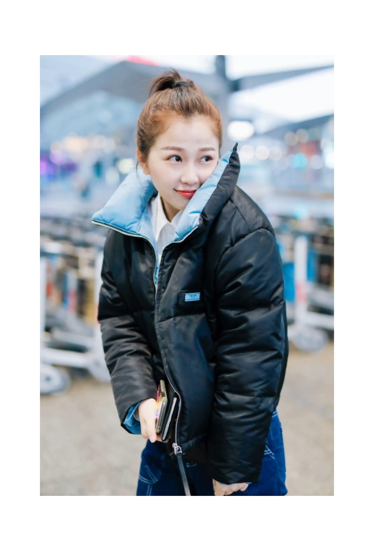 虞书欣机场潮搭来袭💥跟着欣欣get 时尚密码✨