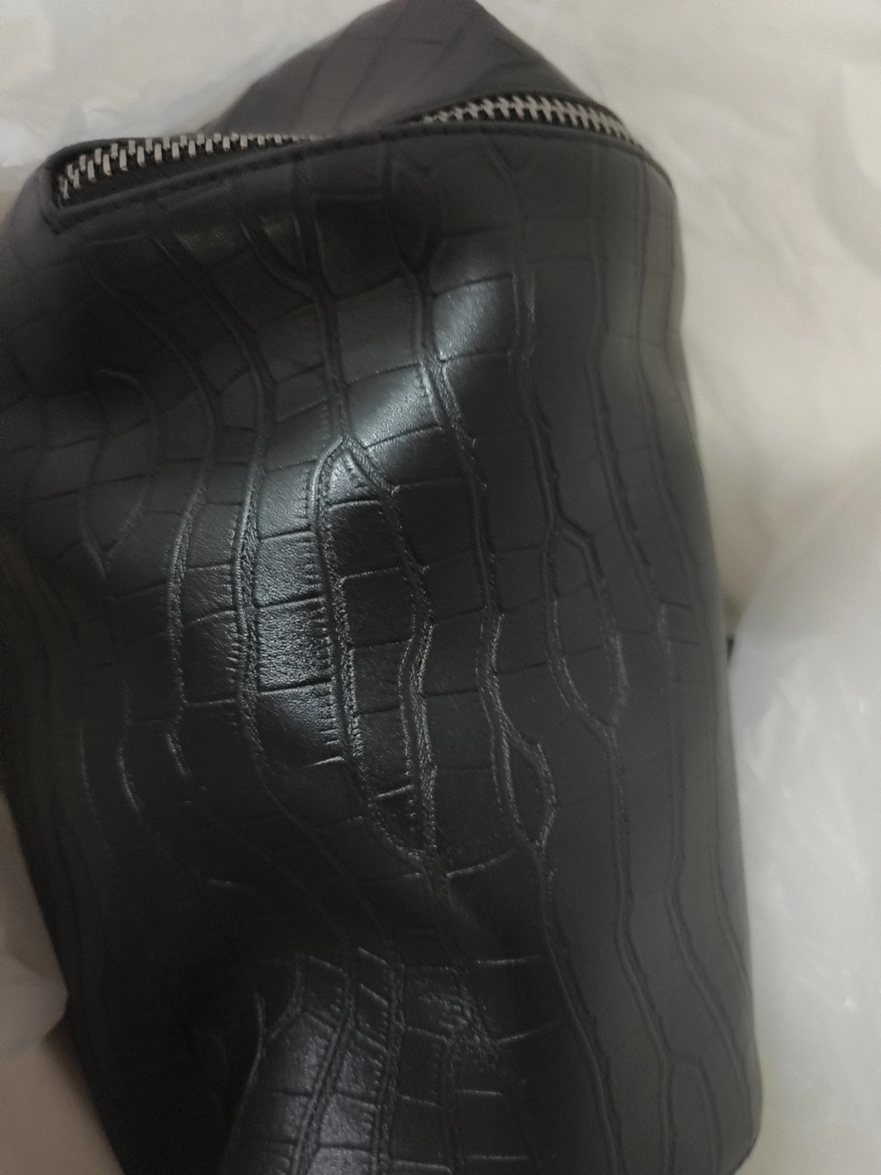 custom review-Ceion Keust Рюкзак из крупнозернистой текстуры коровьей кожи большой мужской черный