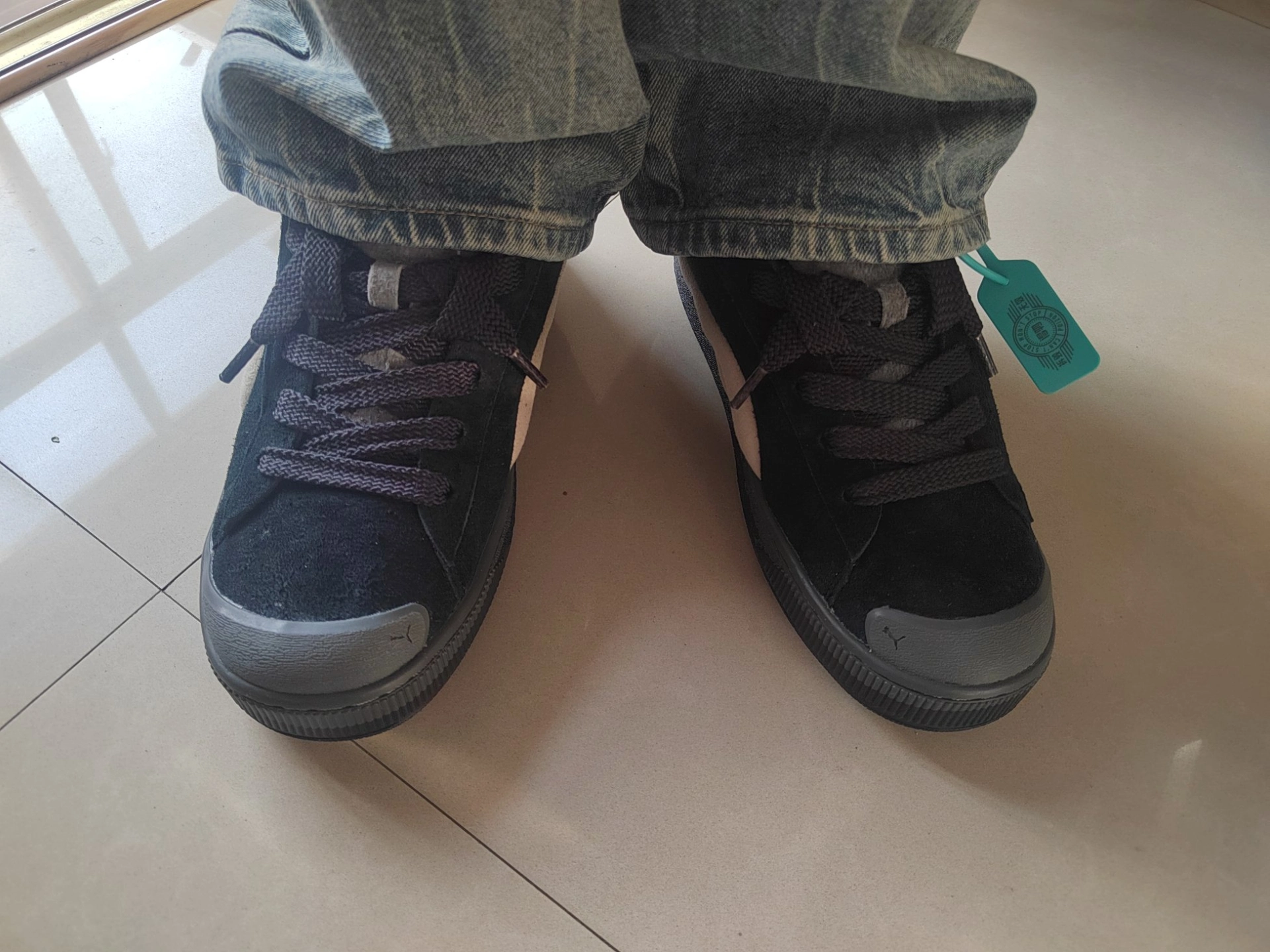 custom review-PUMA Suede XL Low Топ Кроссовки для тенниса Унисекс Черный