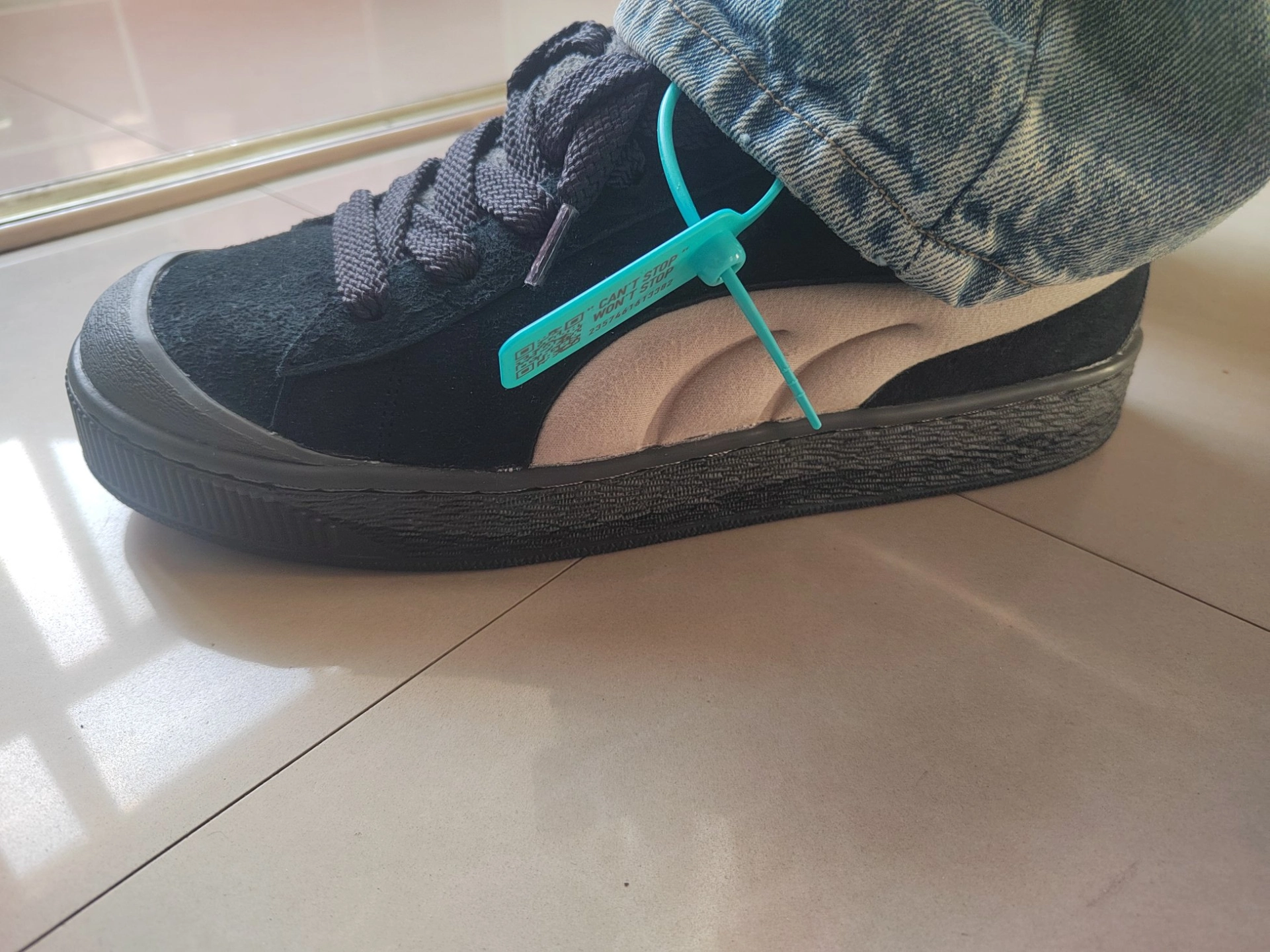 custom review-PUMA Suede XL Low Топ Кроссовки для тенниса Унисекс Черный