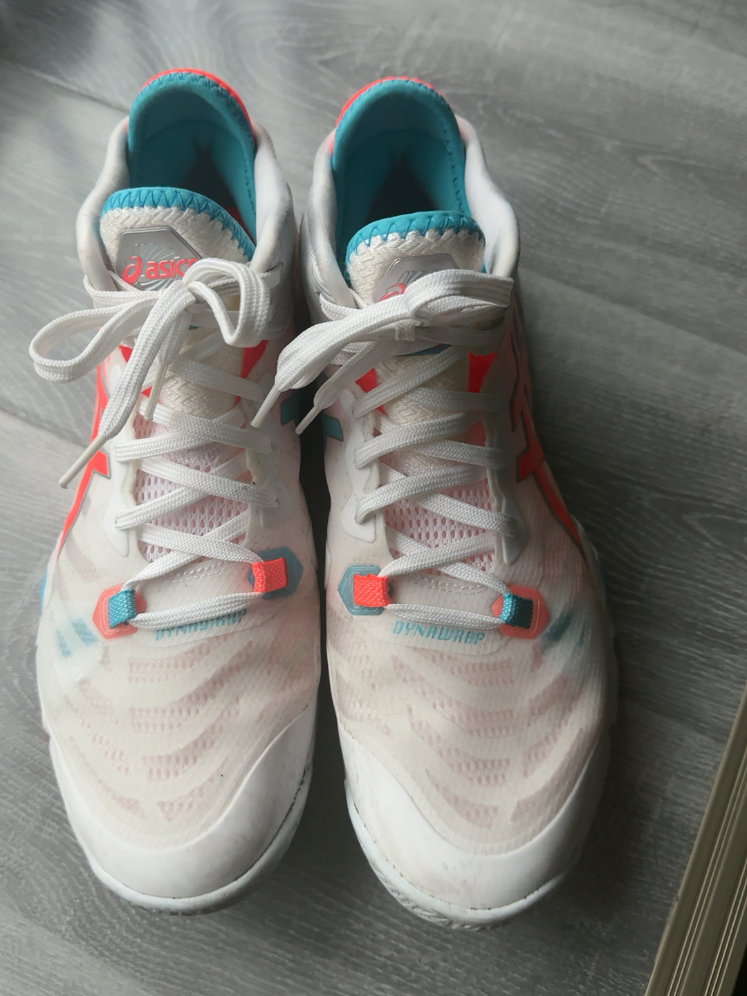 custom review-Asics Metarise Износостойкие Дышащие Низкие Волейбольные Кроссовки Мужские Белые Синие Красные