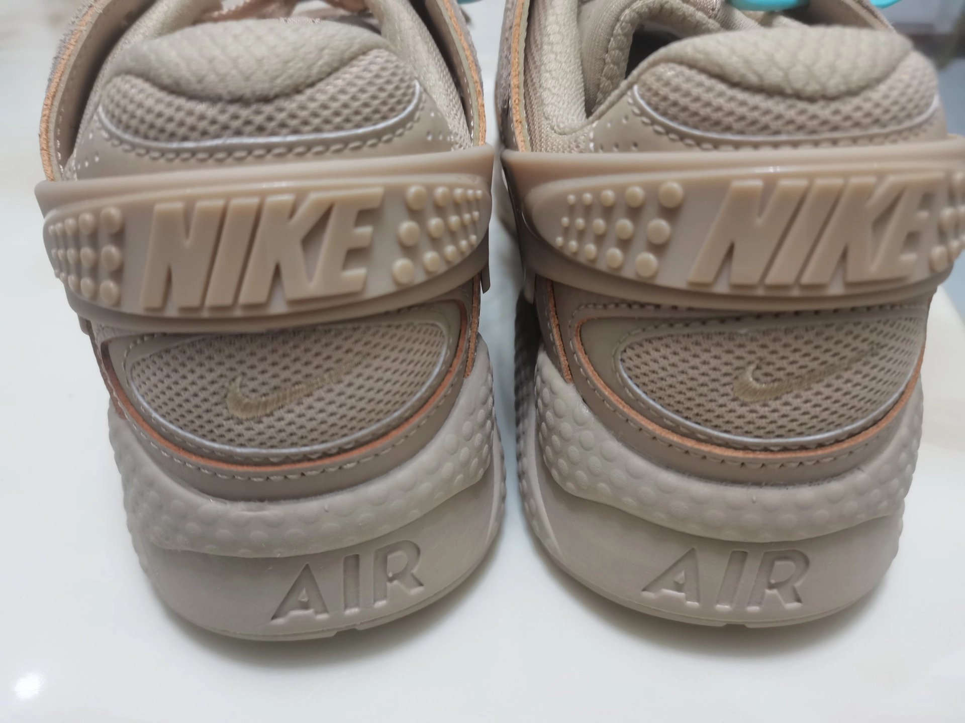 custom review-Nike Air Huarache Run Устойчивый к истиранию Низкий Топ Повседневные Беговые кроссовки Унисекс Коричневый