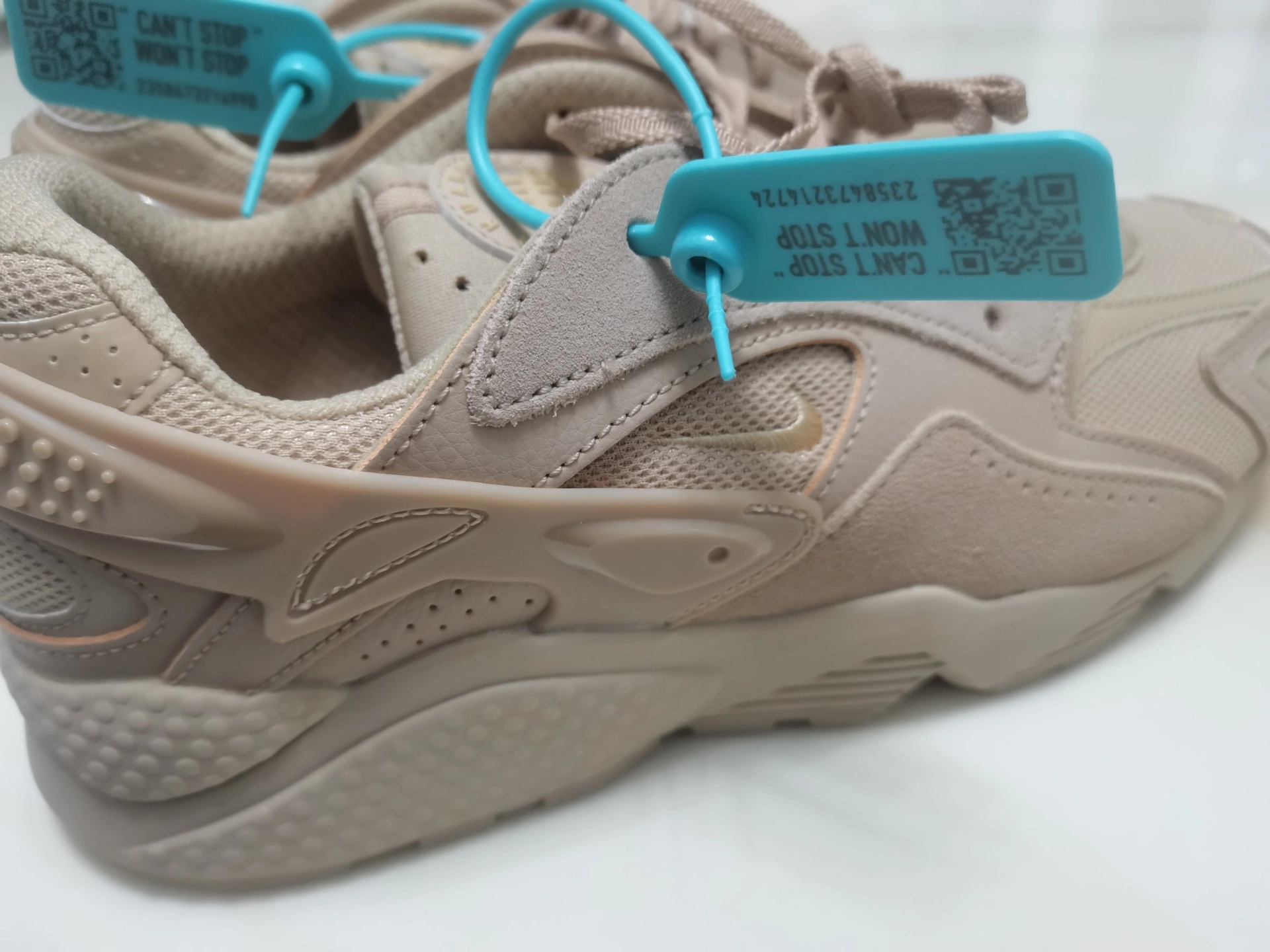 custom review-Nike Air Huarache Run Устойчивый к истиранию Низкий Топ Повседневные Беговые кроссовки Унисекс Коричневый