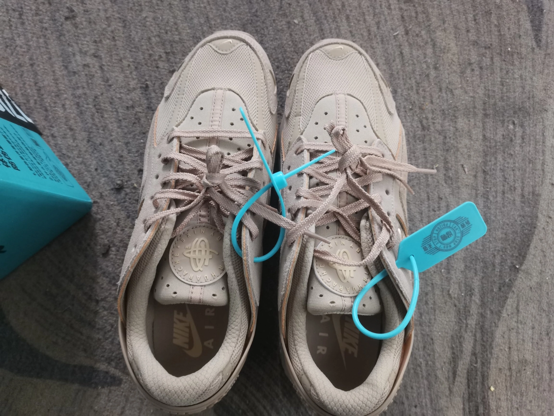 custom review-Nike Air Huarache Run Устойчивый к истиранию Низкий Топ Повседневные Беговые кроссовки Унисекс Коричневый