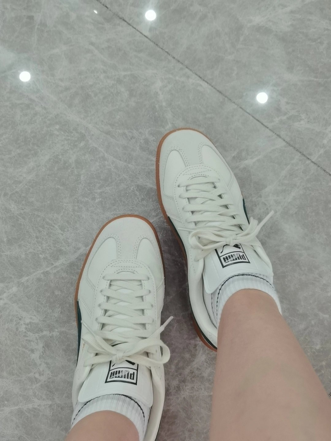 custom review-PUMA Army Trainer Устойчивые к истиранию Низкие Кроссовки для скейтбординга Унисекс Белый Зеленый