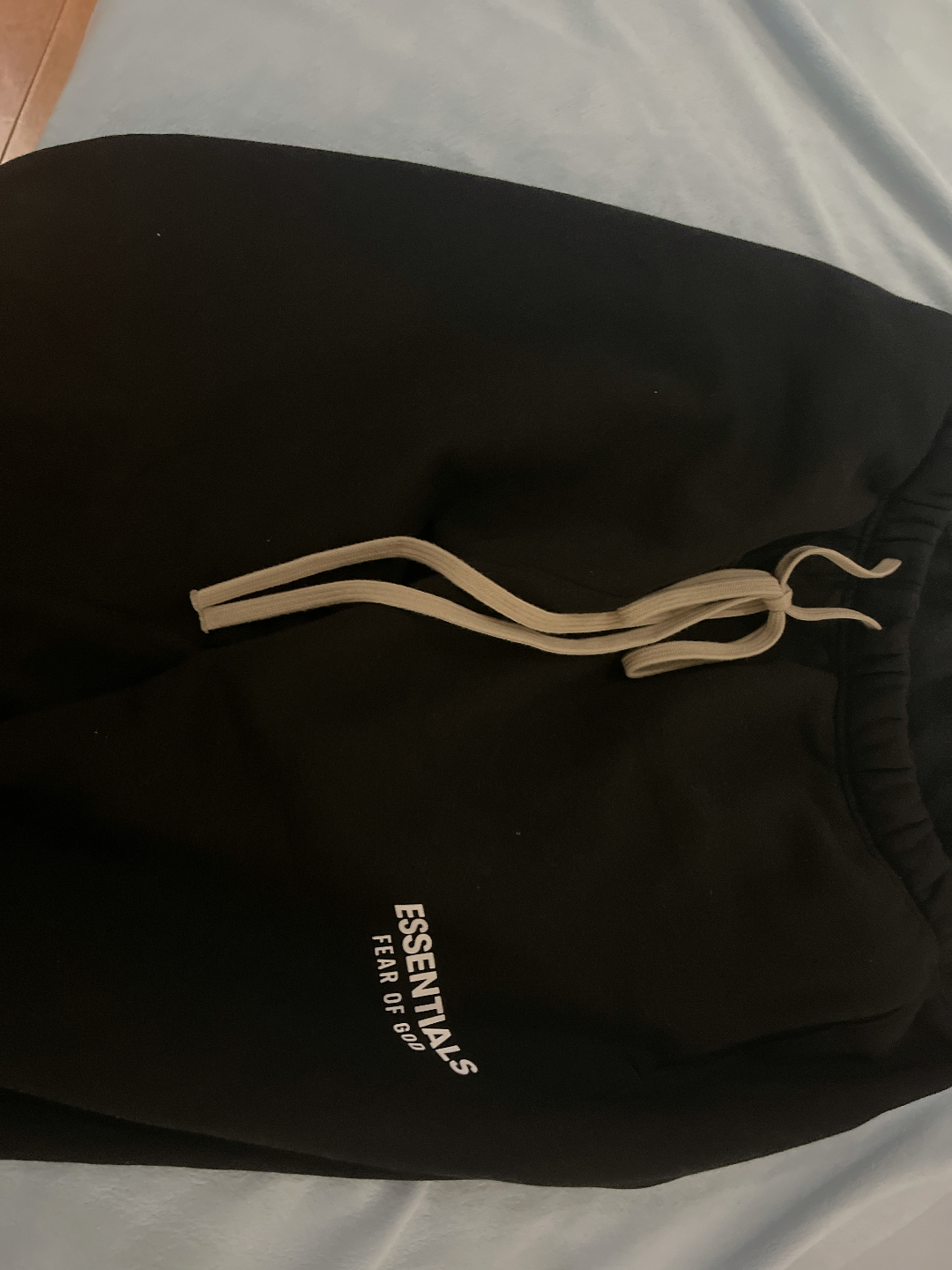 custom review-Fear Of God Essentials Повседневные брюки Мужской Метеоритный черный