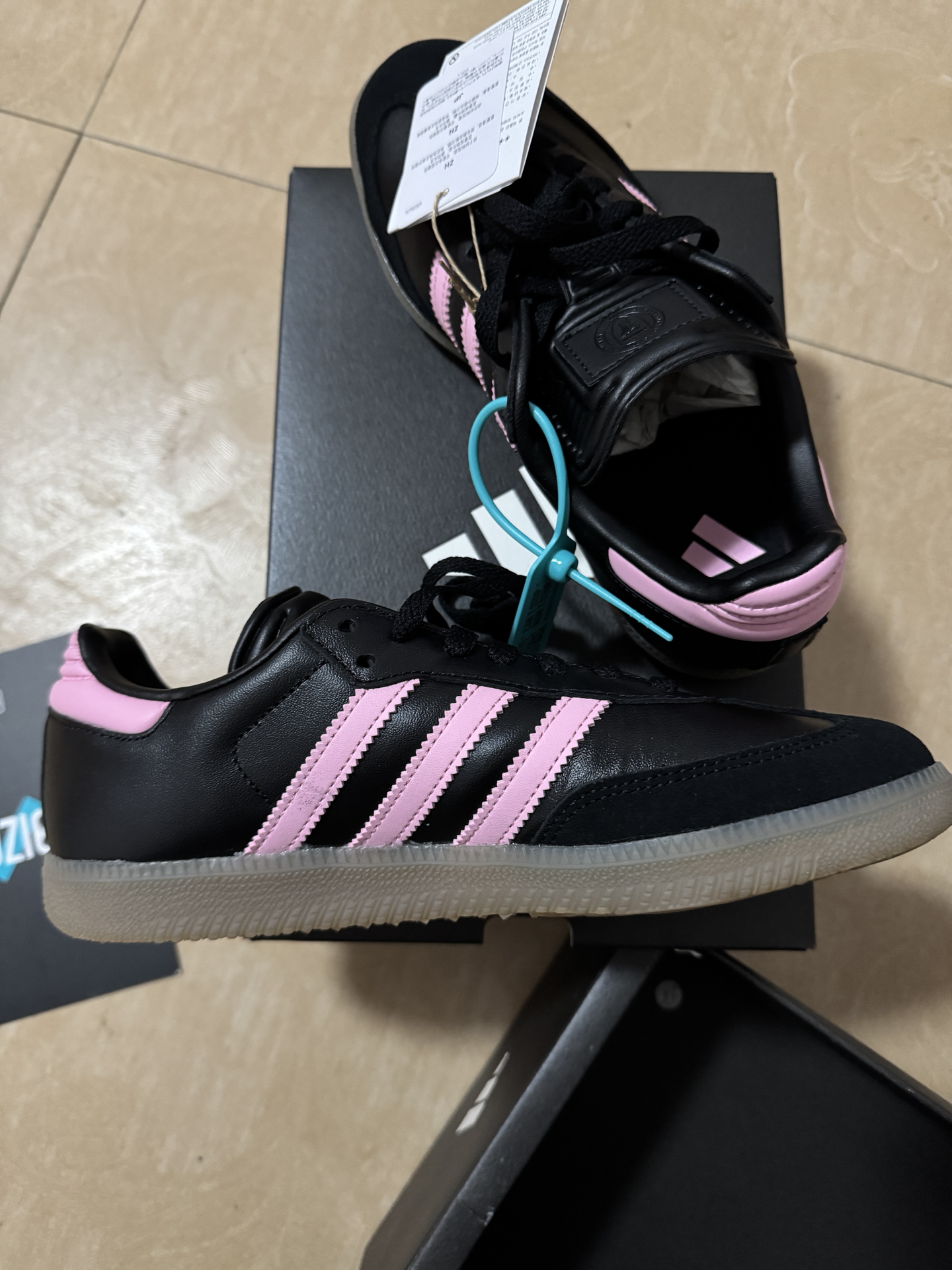 custom review-INTER MIAMI CF x Adidas Originals Samba Low Топ Скейтборд Кроссовки Мужские Черные