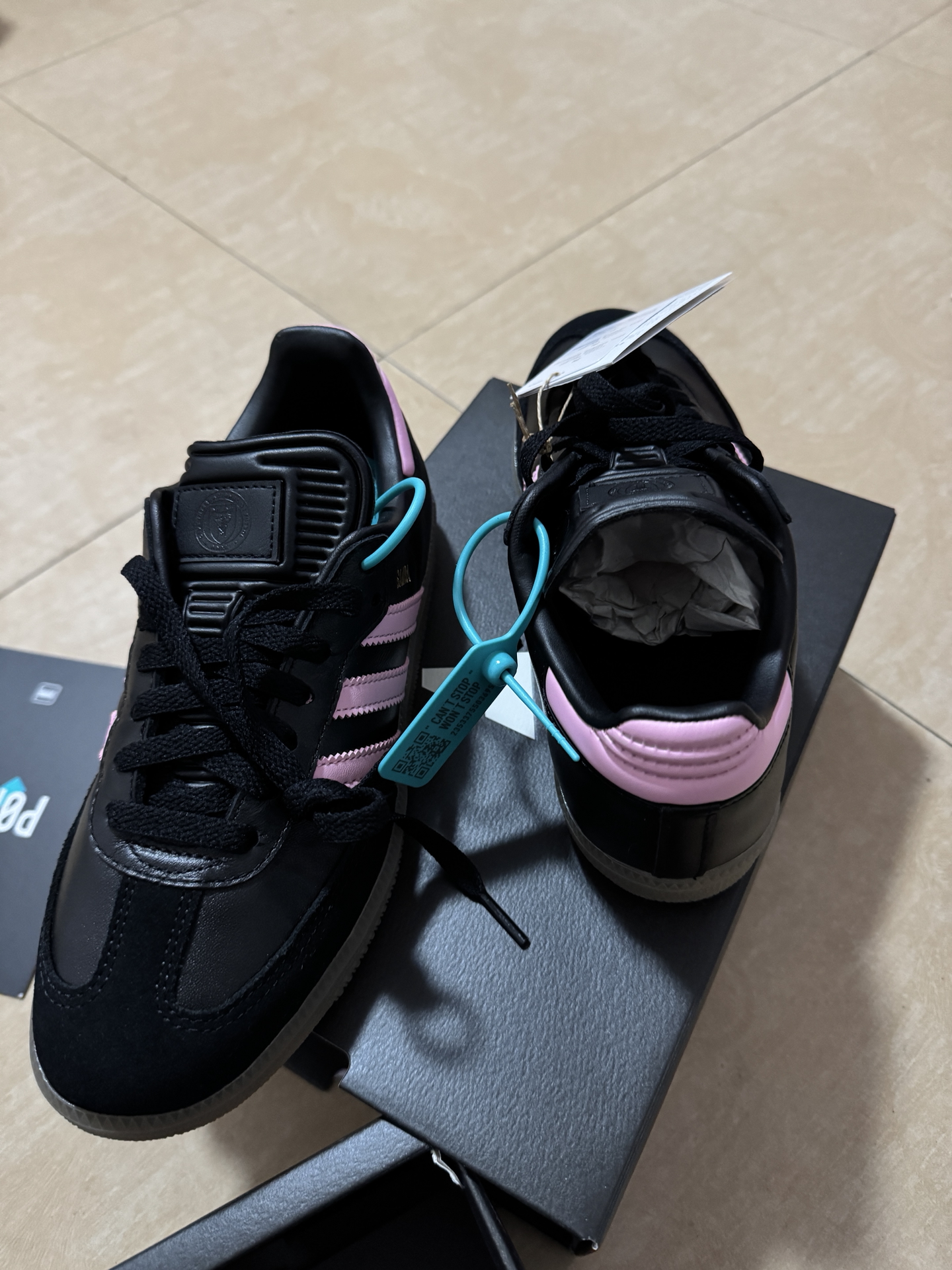 custom review-INTER MIAMI CF x Adidas Originals Samba Low Топ Скейтборд Кроссовки Мужские Черные