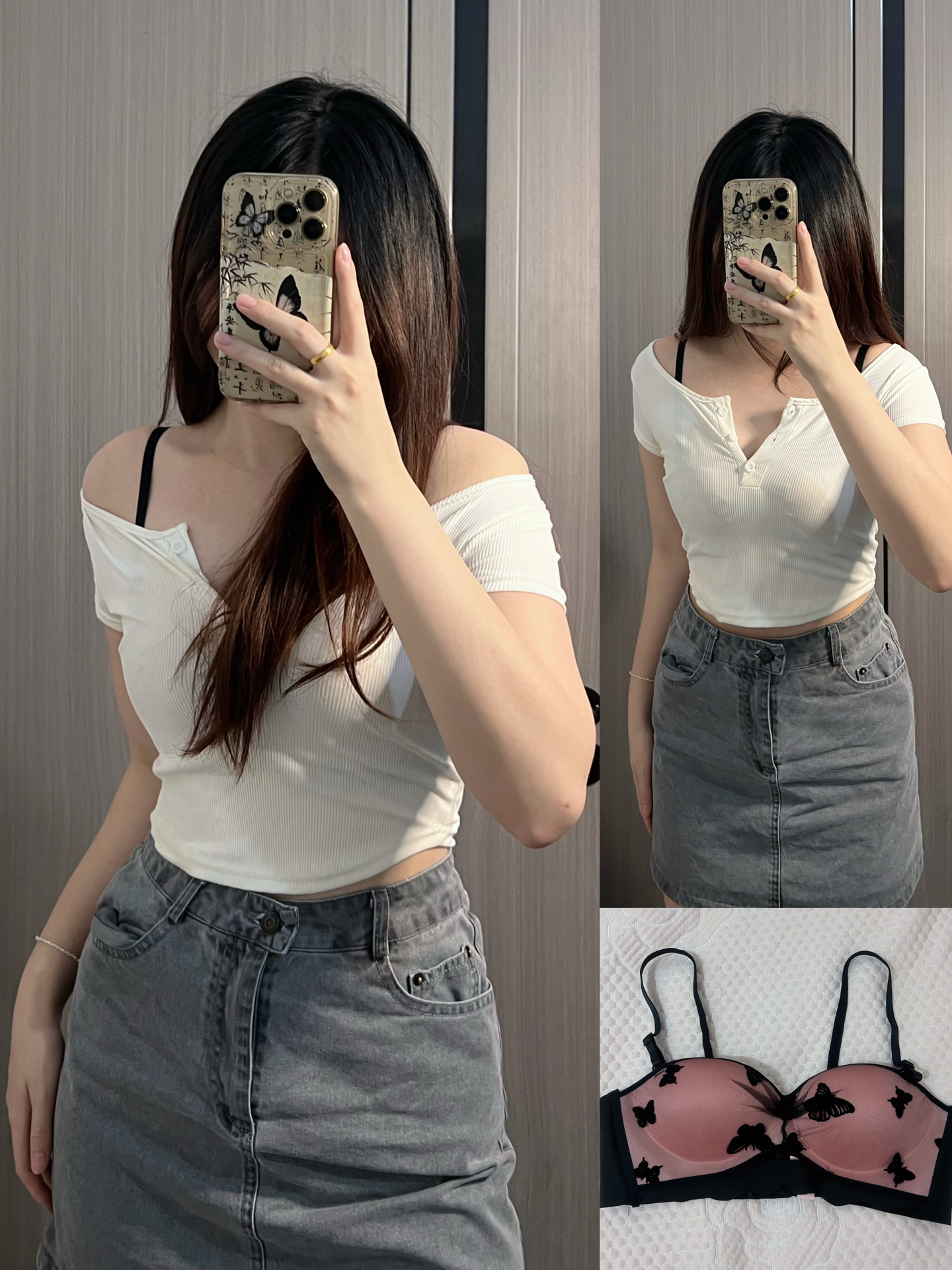 抹胸,吊带两穿文胸