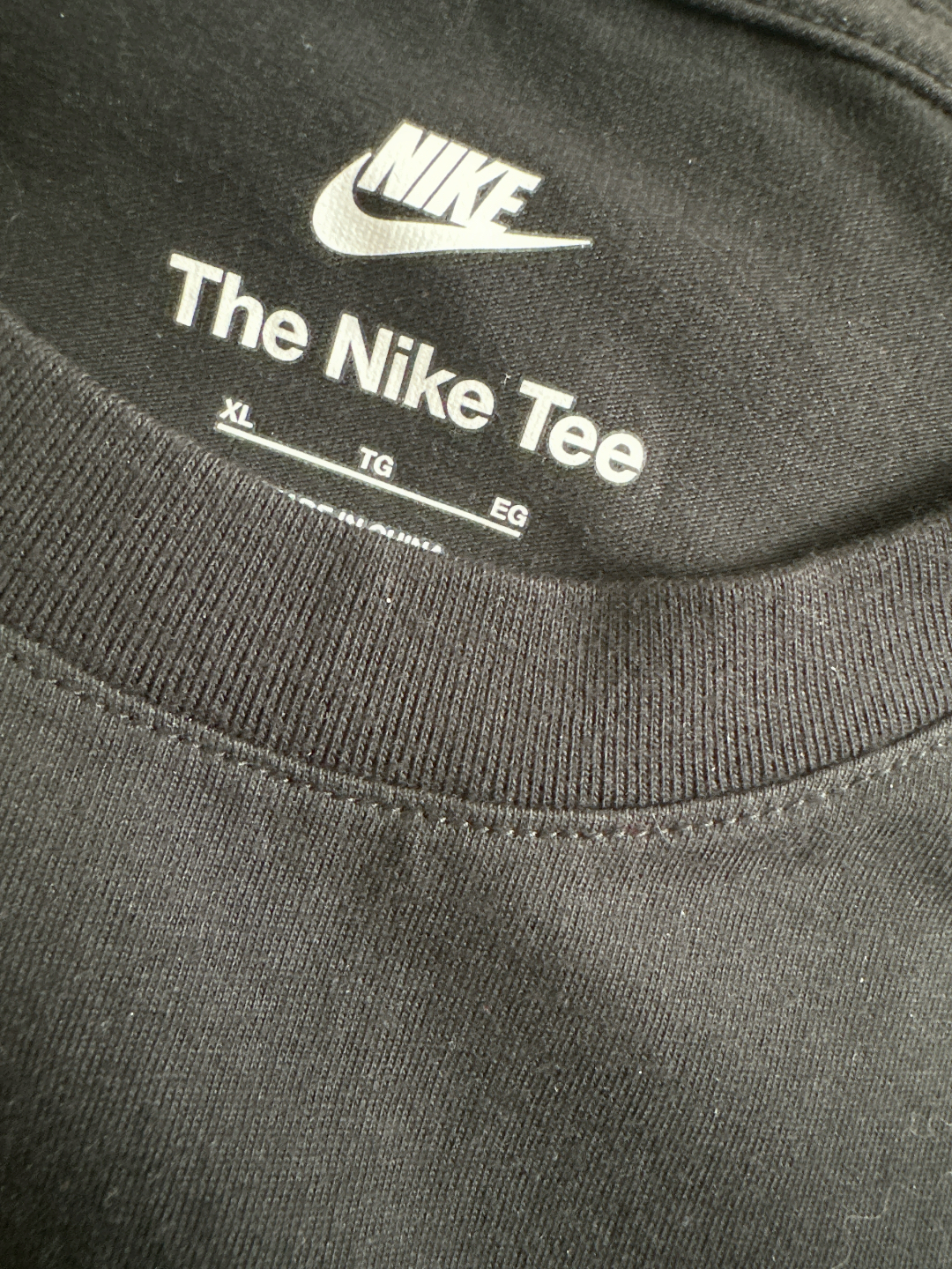 custom review-Nike Мужские черные футболки