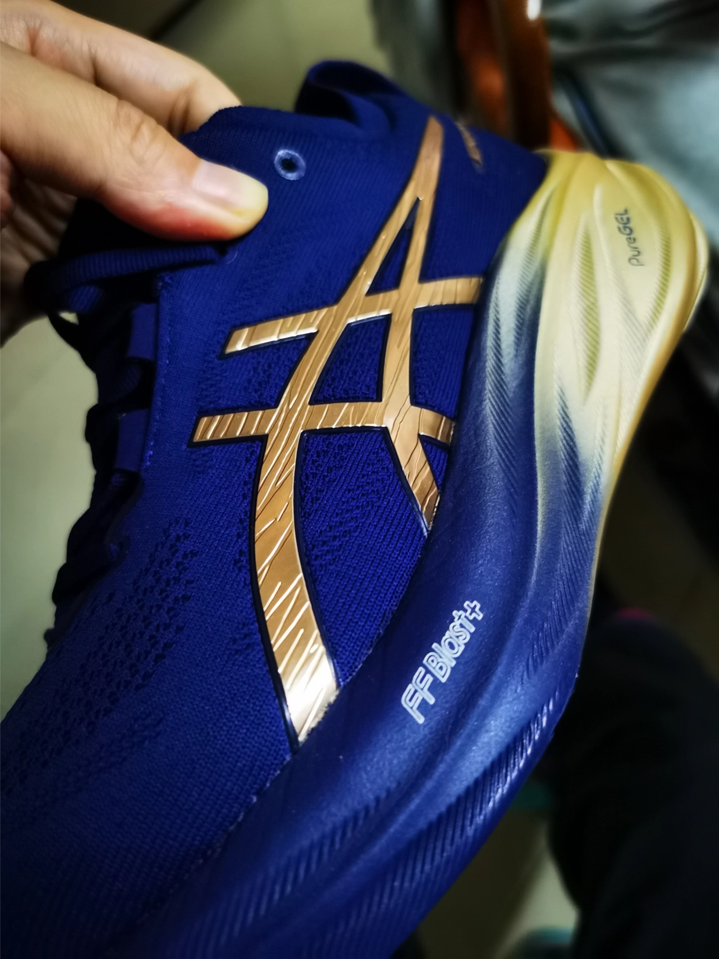 custom review-ASICS Гель Nimbus 26 Отскок Низкий Топ Марафон Беговые кроссовки Мужские Темно-синие