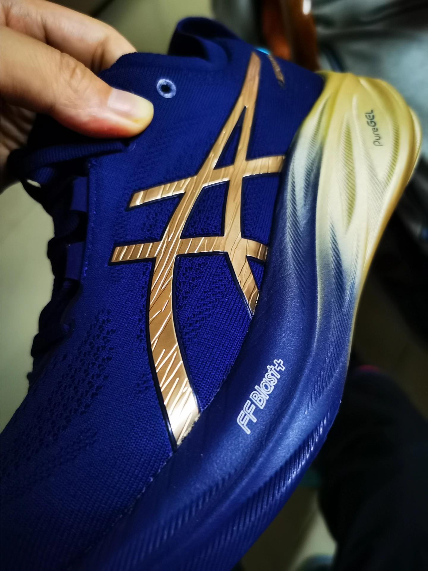 custom review-ASICS Гель Nimbus 26 Отскок Низкий Топ Марафон Беговые кроссовки Мужские Темно-синие