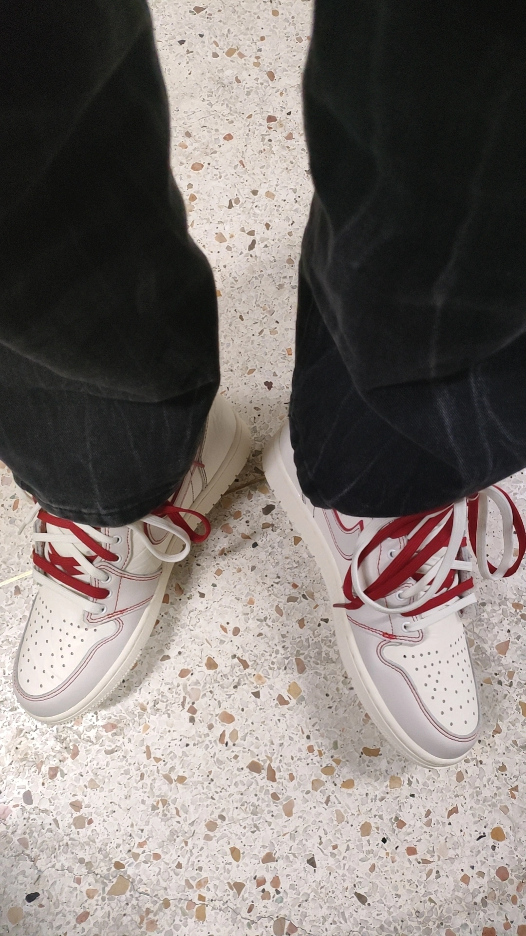 custom review-Jordan Air Jordan 1 Retro High Phantom High Top Винтажные баскетбольные кроссовки Мужские Белый Красный